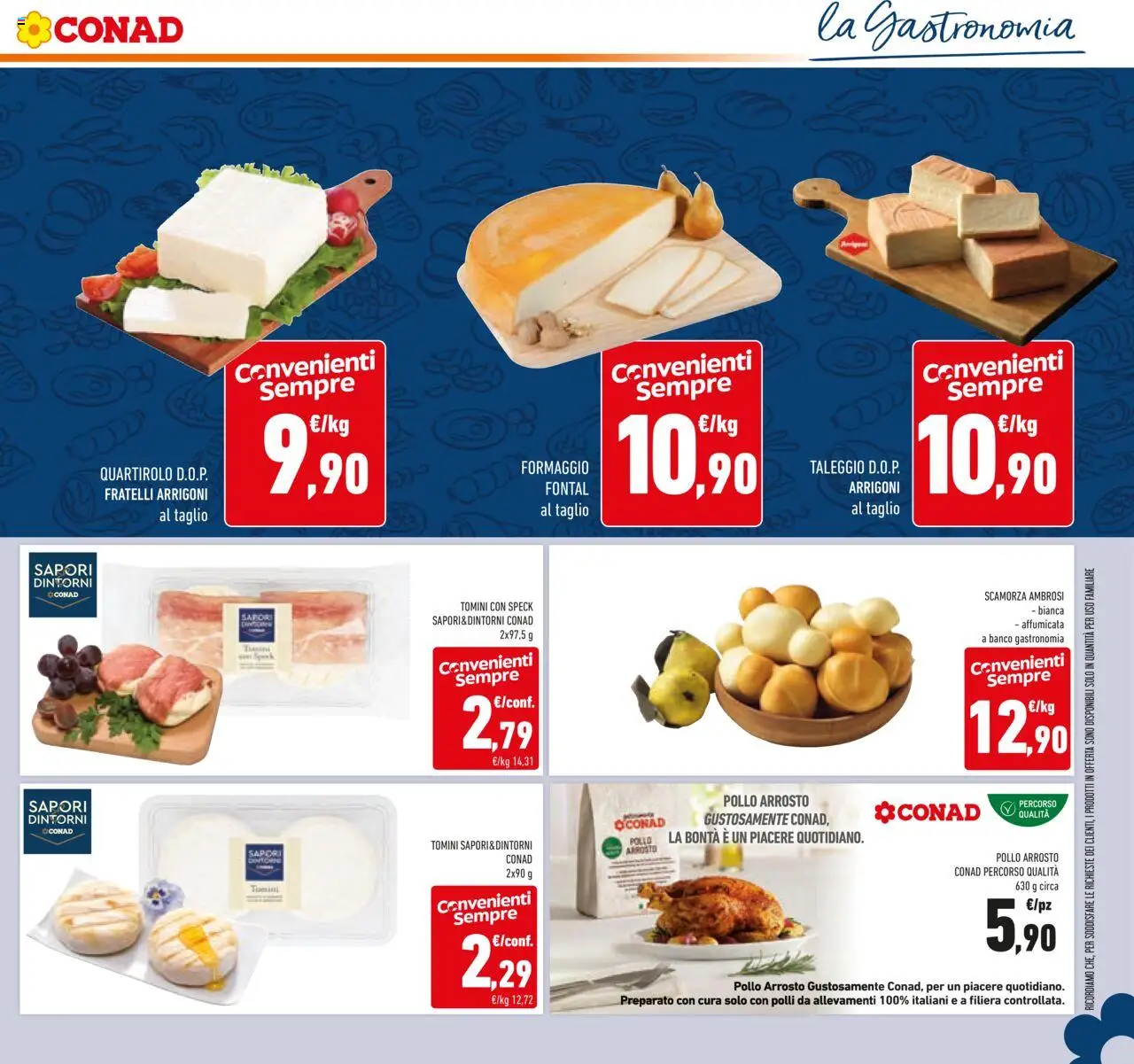Volantino Conad del 22.10.2025 | Pagina: 27 | Prodotti: Speck, Arrosto, Pollo, Formaggio