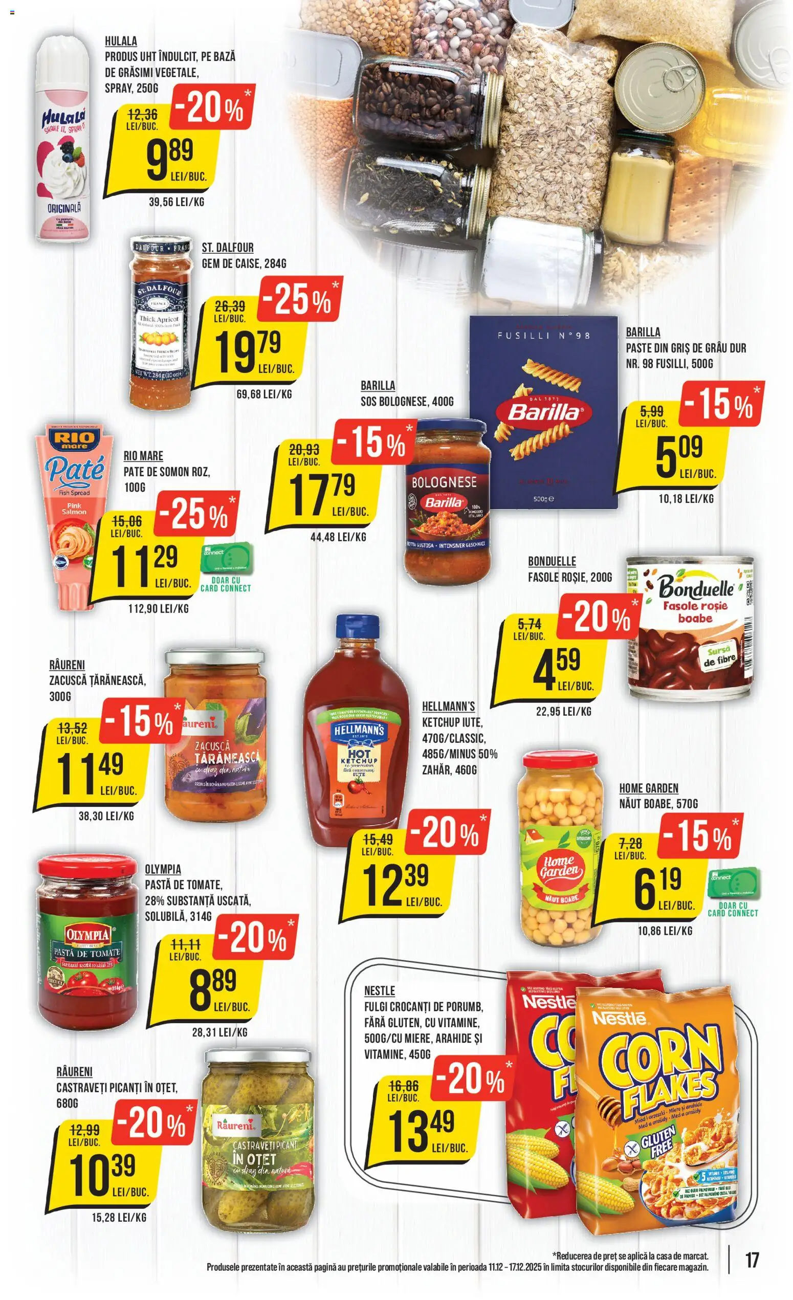 Noul catalog Mega Image – valabil de la 11.12.2025 | Pagină: 17 | Produse: Gem, Oțet, Paste, Castraveți