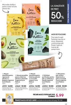 Ofertele Oriflame valabile de la 15.04.2026 | Pagină: 139 | Produse: Scrub, Ulei, Boncuklu Oyuncakları, Apă