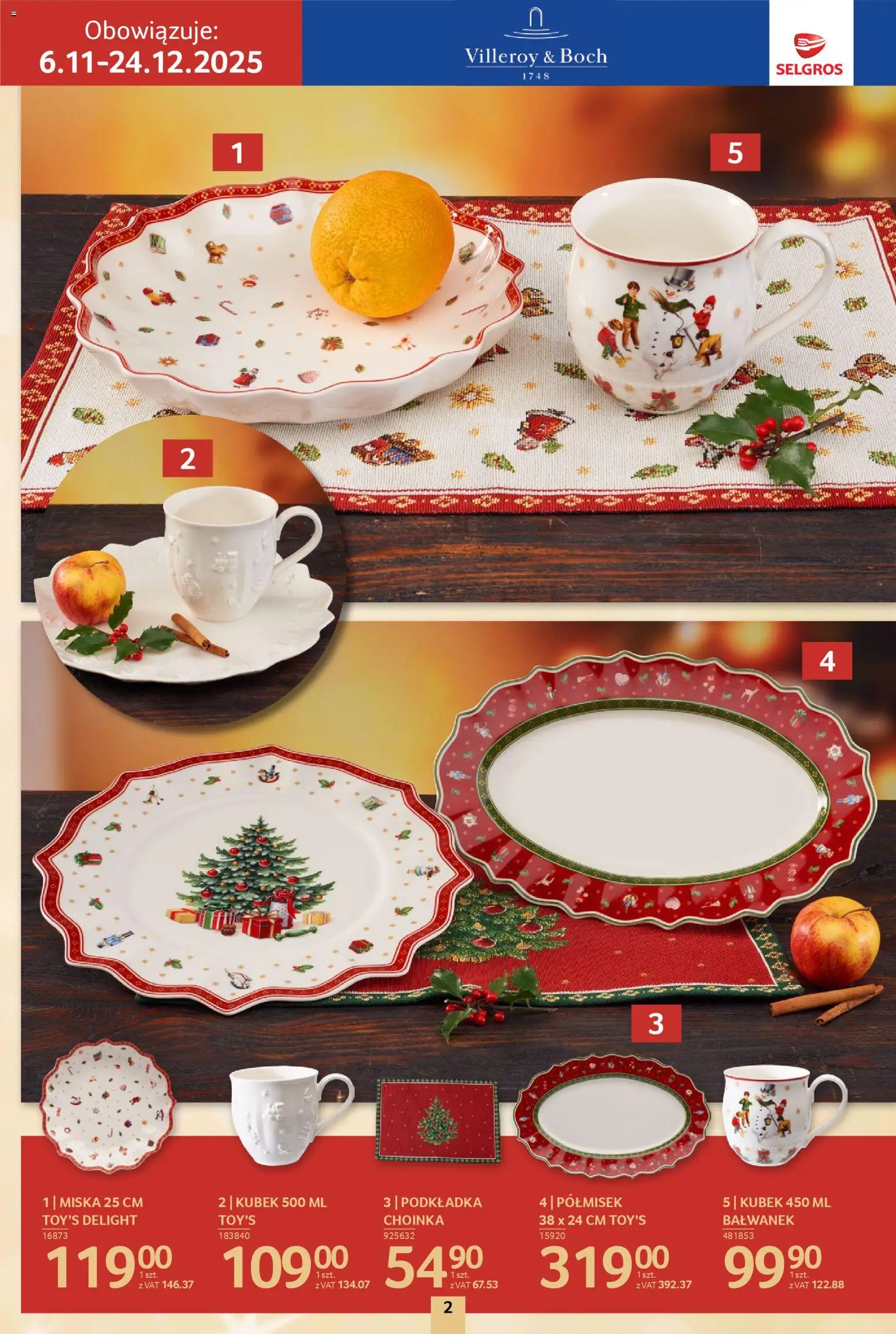 Selgros cash&carry Gazetka - Boże Narodzenie od 06.11.2025 | Strona: 2 | Produkty: Choinka