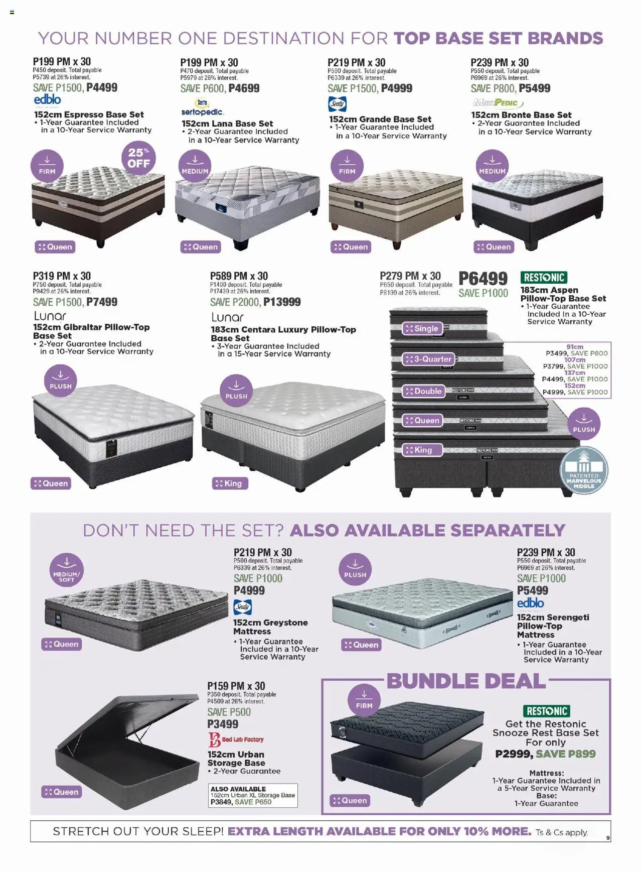 House and Home - Botswana Catalogue │ valid from 18.08.2025 | Page: 9 | Products: Bed, Mattress