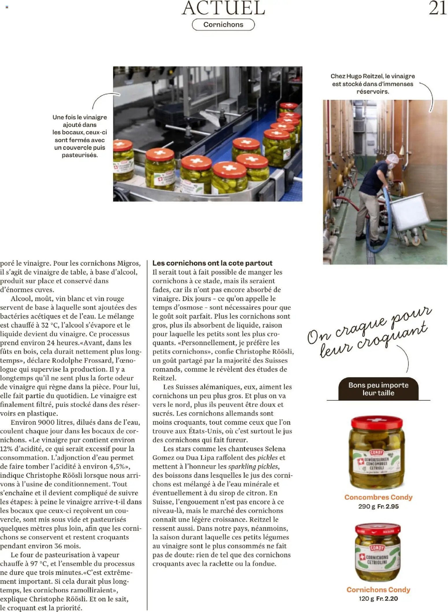 Migros Magazin FR – gültig ab 17.11.2025 | Seite: 21 | Produkte: Rouge, Raclette