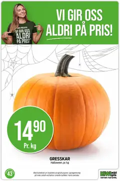 Forhåndsvisning av GRESSKAR, Halloween, pr. kg gyldig fra 20.10.2025 | Side: 9