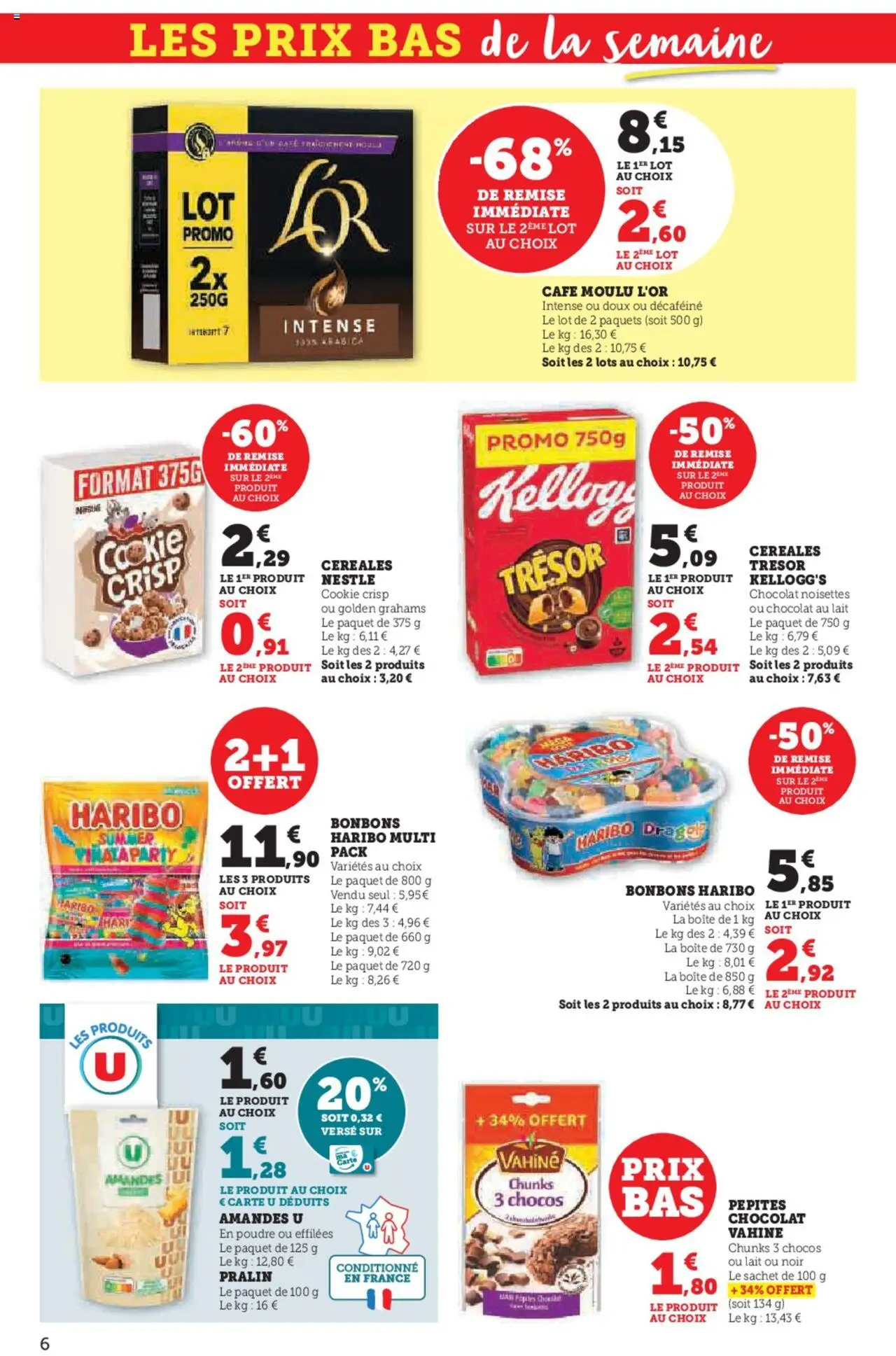  | Page: 6 | Produits: Noisettes, Lait, Chips, Amandes