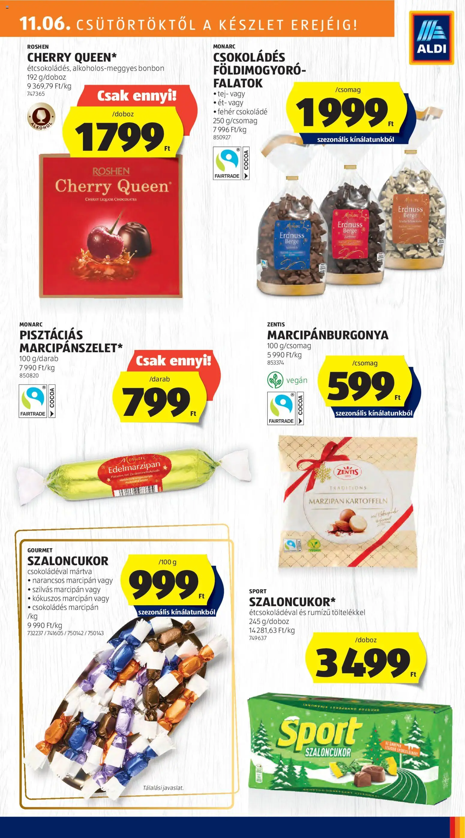 Aldi akciós ujság - amely érvényes a következő dátumtól: 06.11.2025 | Oldal: 25 | Termékek: Szaloncukor, Tej, Vegán, Földimogyoró