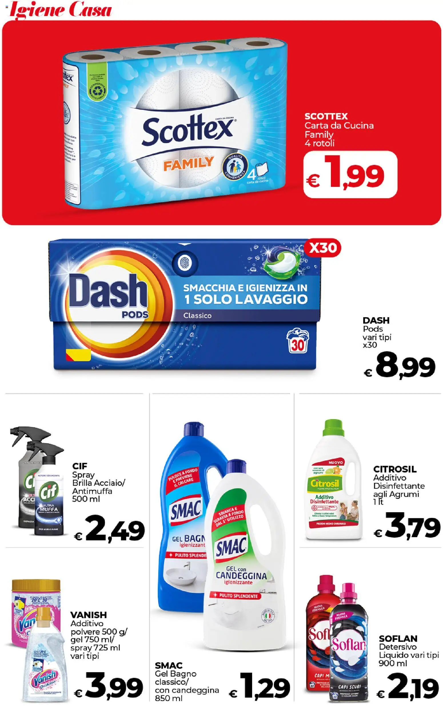 Volantino COOP del 17.01.2026 | Pagina: 38 | Prodotti: Candeggina, Agrumi, Bagno