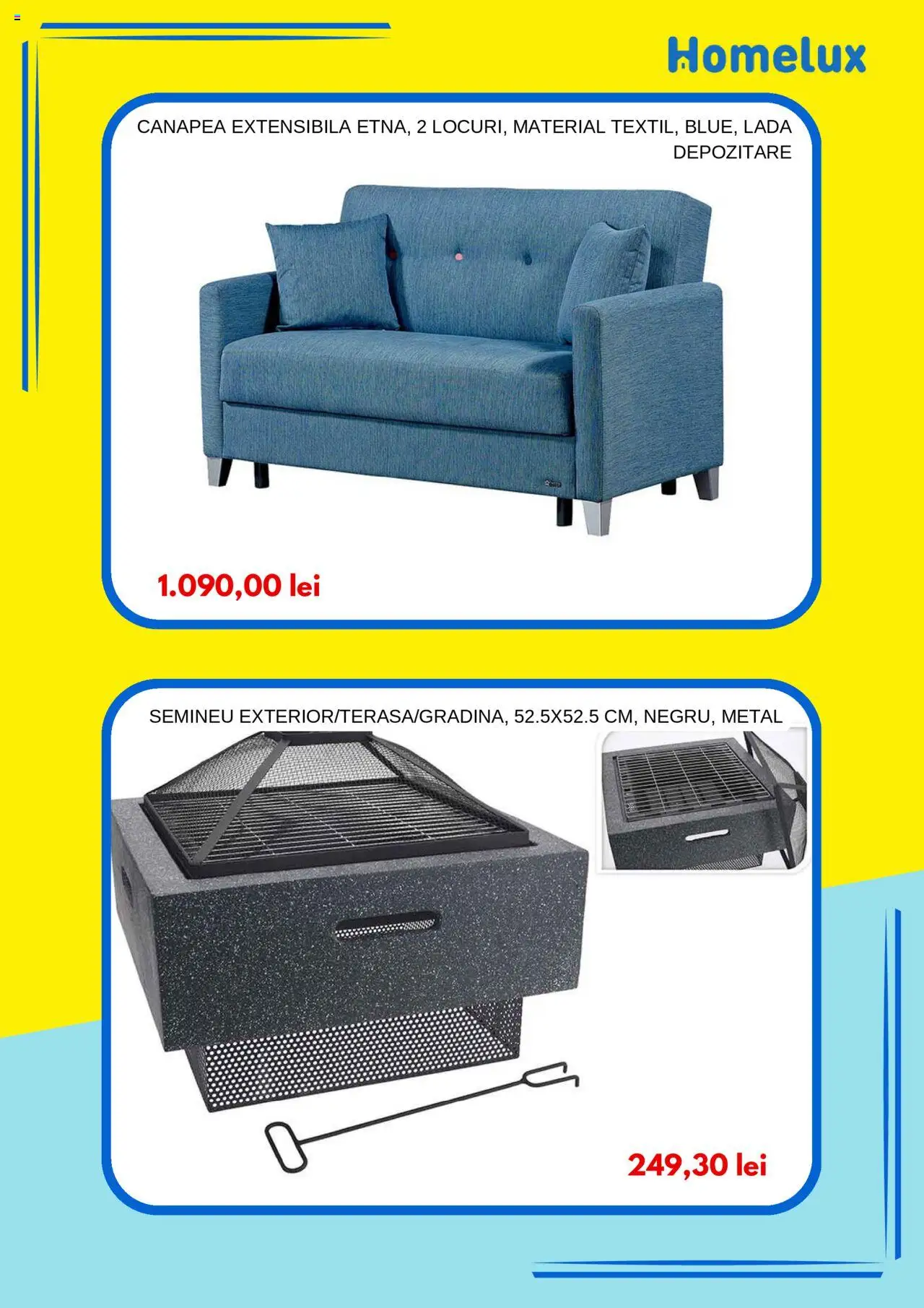 Catalog Homelux – valabil de la 01.05.2025 | Pagină: 3 | Produse: Canapea, Covor