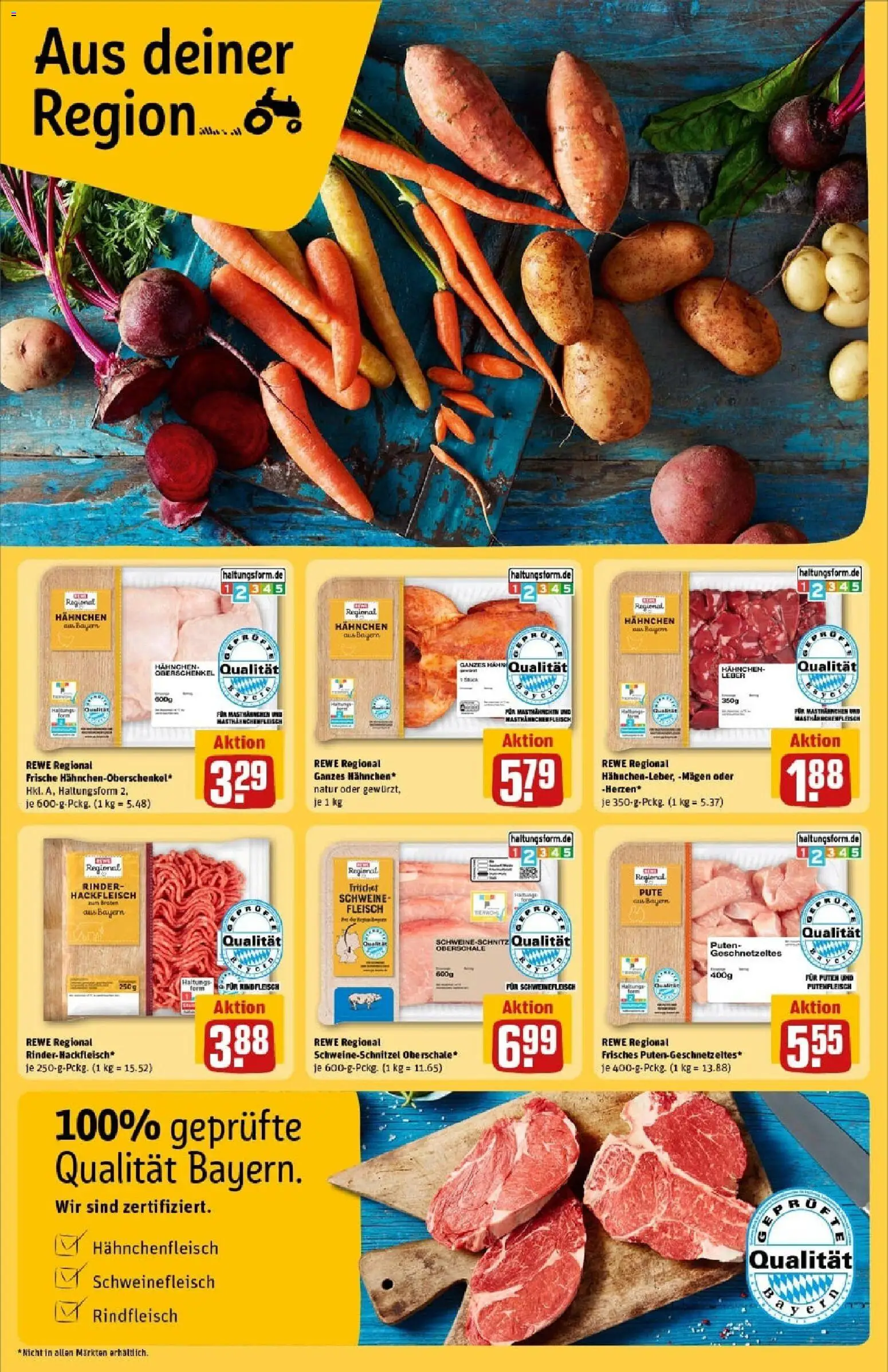 Rewe prospekt Ingolstadt	 – gültig ab 26.10.2025 | Seite: 26 | Produkte: Pute, Hahnchen, Rindfleisch, Fleisch