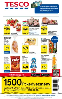 Tesco aktuális akciós újság - amely érvényes a következő dátumtól: 26.03.2026