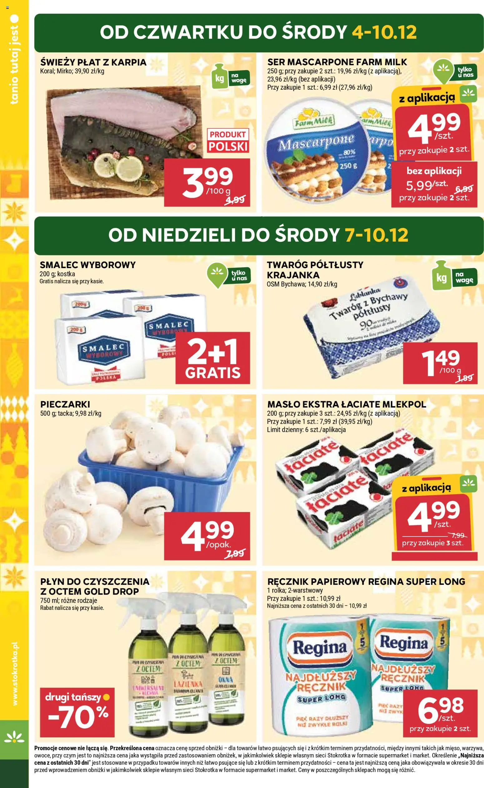 Stokrotka Gazetka - Market od 04.12.2025 | Strona: 6 | Produkty: Twaróg półtłusty, Smalec wyborowy, Ser, Warzywa