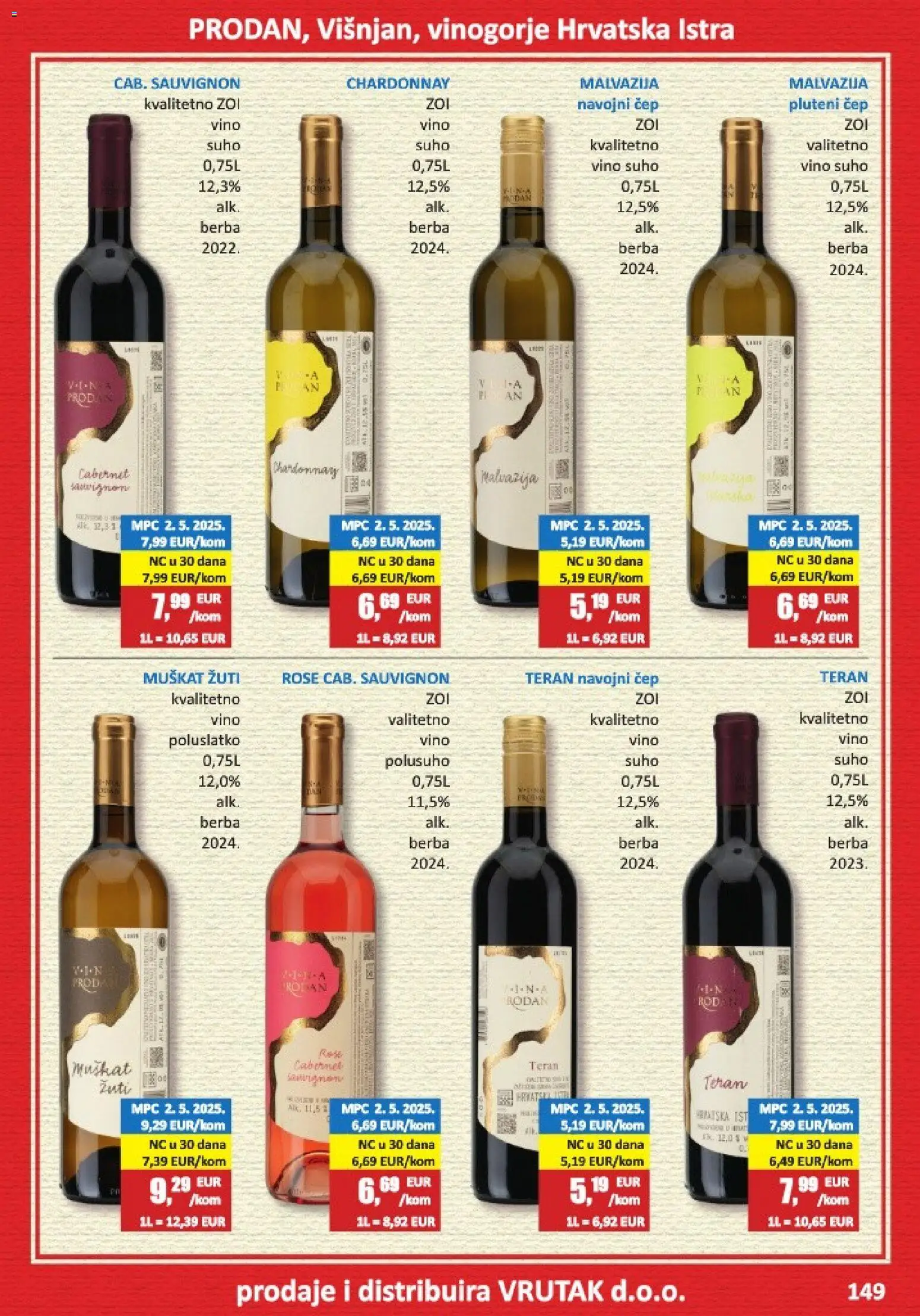 Vrutak katalog | vrijedi od 01.11.2025 | Stranica: 149 | Proizvodi: Vino