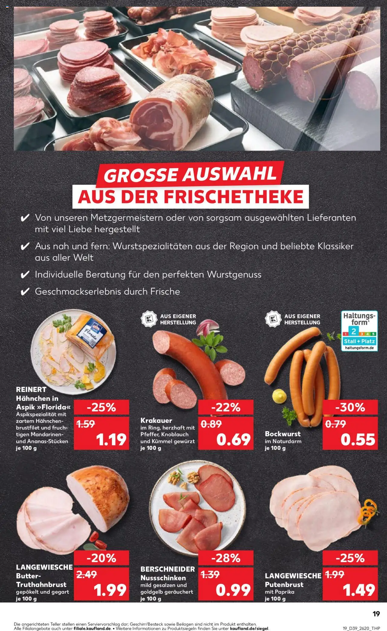 Kaufland prospekt Zeitz	 – gültig ab 25.09.2025 | Seite: 19 | Produkte: Bockwurst, Hahnchen, Butter, Paprika