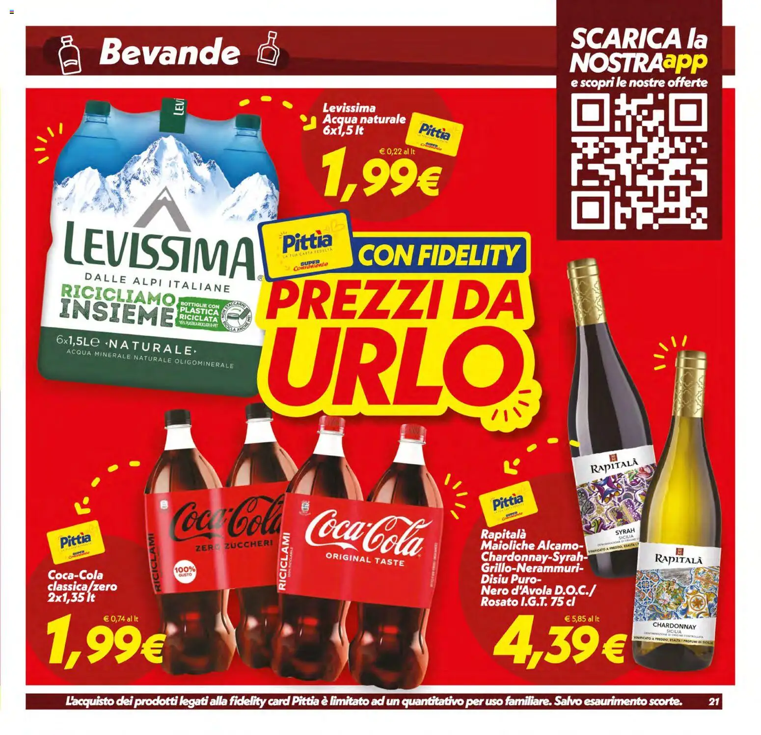 Volantino SuperConveniente del 13.01.2026 | Pagina: 21 | Prodotti: Acqua, Acqua naturale, Acqua minerale, Coca Cola