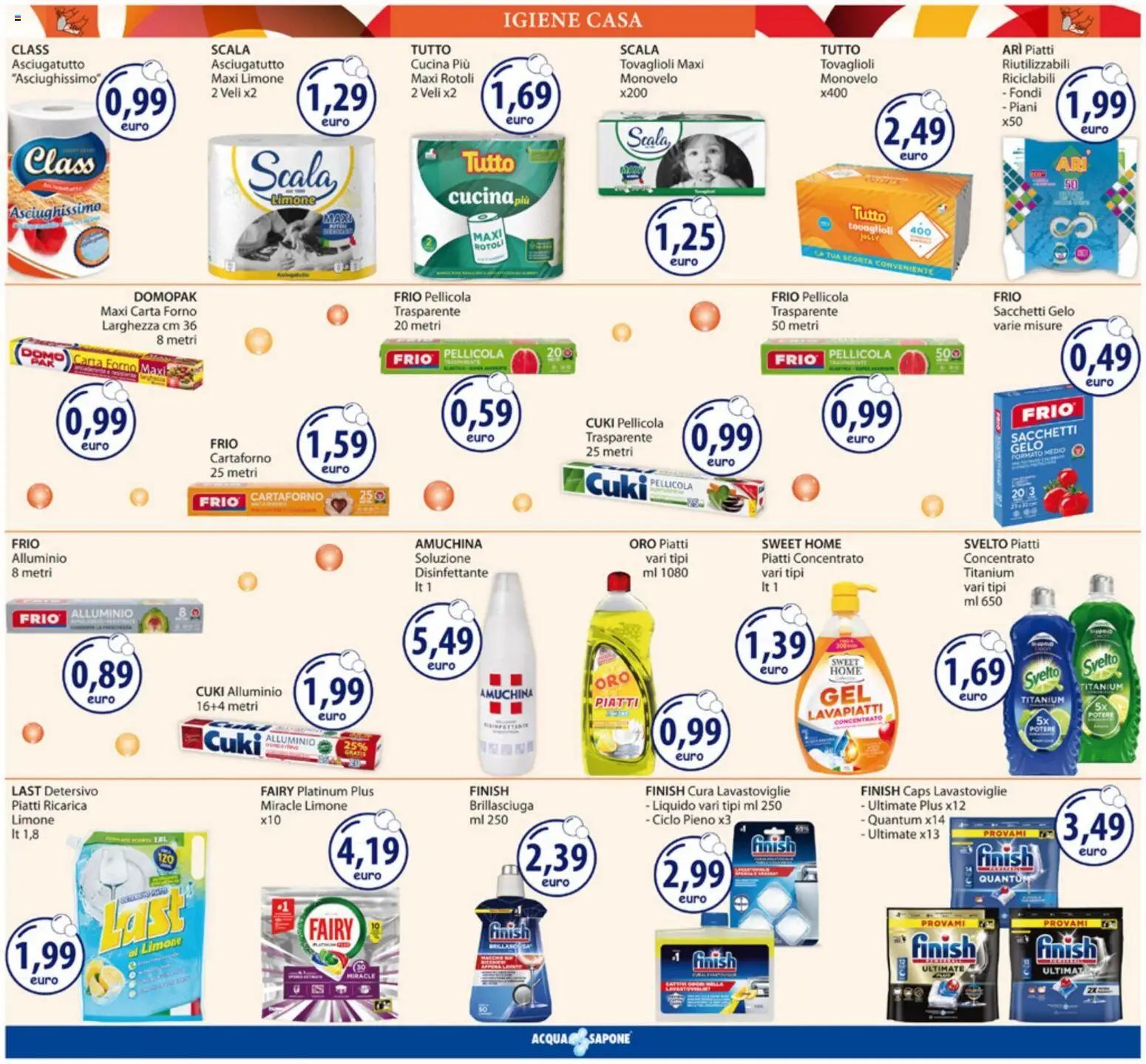Volantino Acqua e Sapone del 23.03.2026 | Pagina: 13 | Prodotti: Sapone, Scala, Forno, Asciugatutto