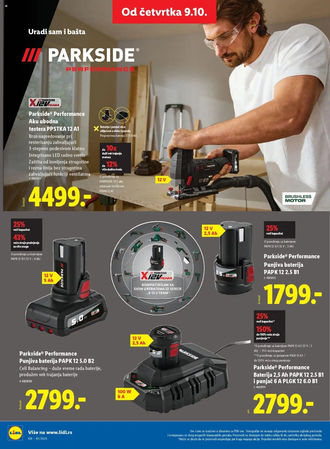 Lidl katalog - važi od 09.10.2025 | Strana: 54 | Proizvode: Parkside, Baterija, Baterije