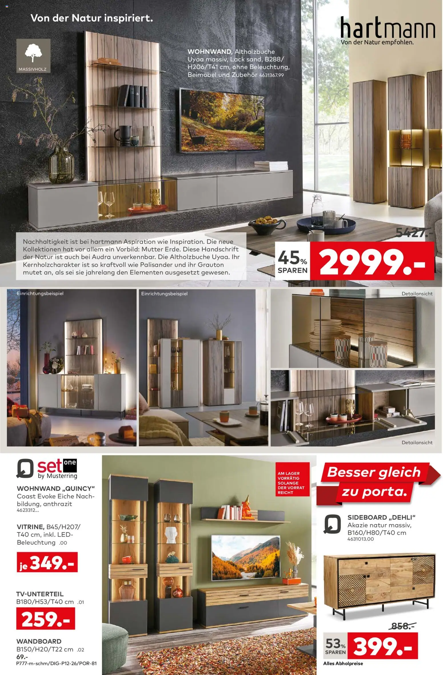 Porta! Prospekt Leipzig – gültig ab 09.03.2026 | Seite: 6 | Produkte: Sideboard, Wohnwand, Wandboard