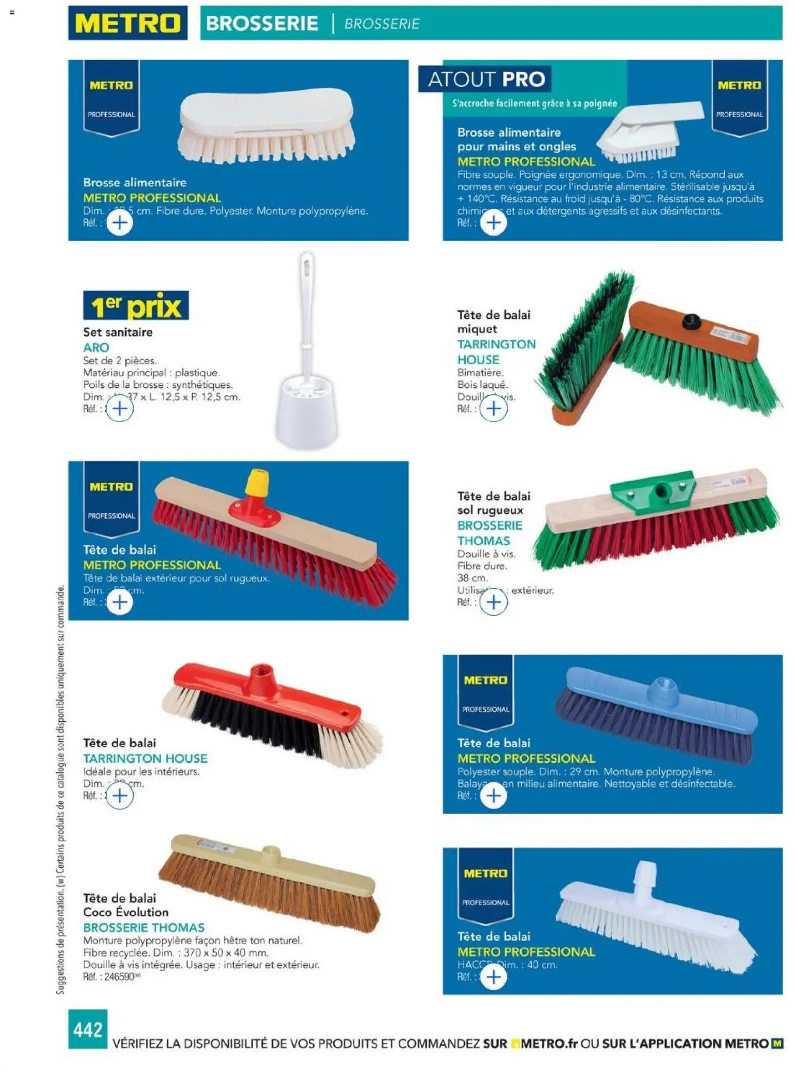 {H1} | Page: 442 | Produits: Brosse, Balai