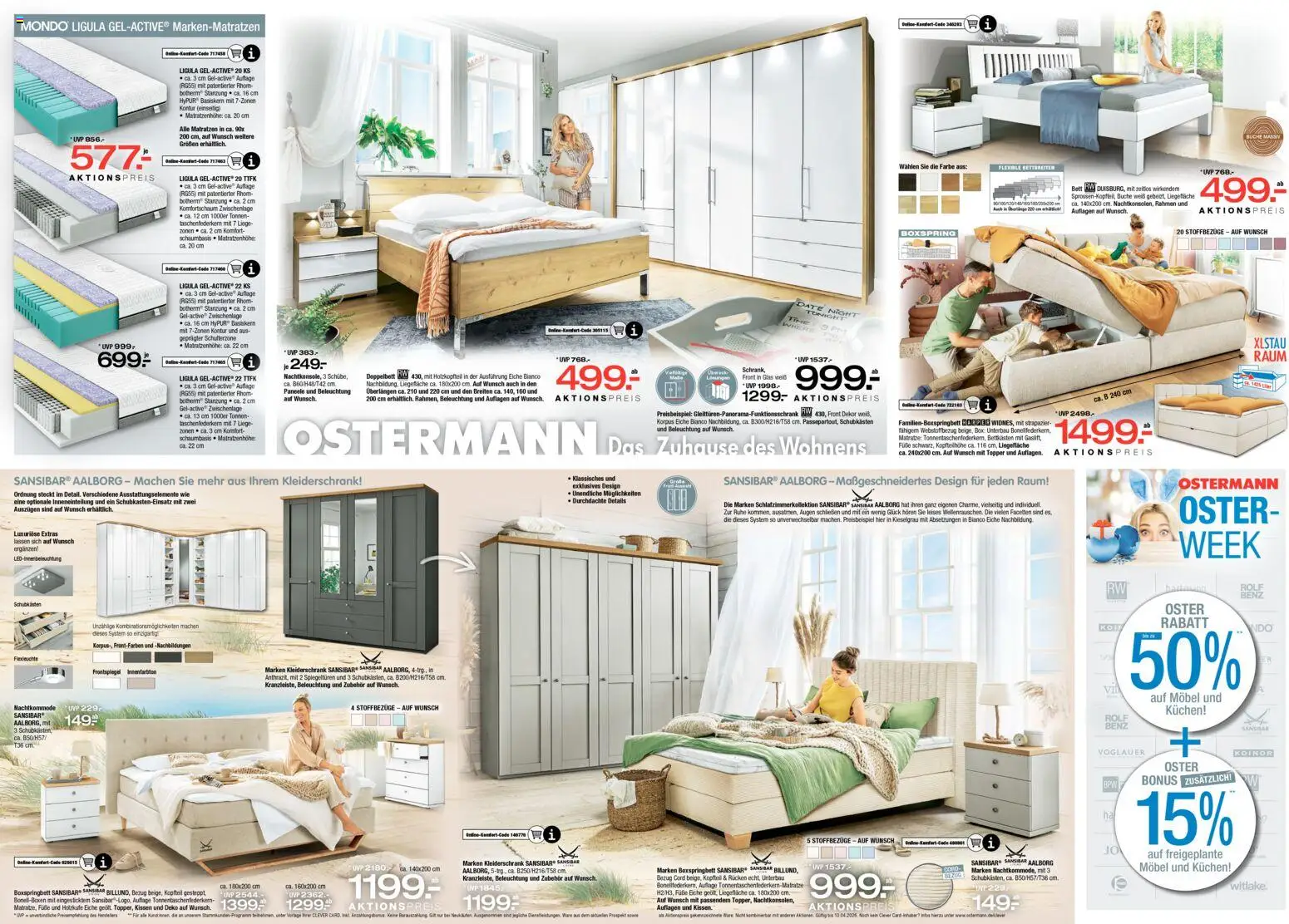 Ostermann Prospekt 	 – gültig ab 28.03.2026 | Seite: 5 | Produkte: Matratze, Kissen, Boxspringbett, Liege