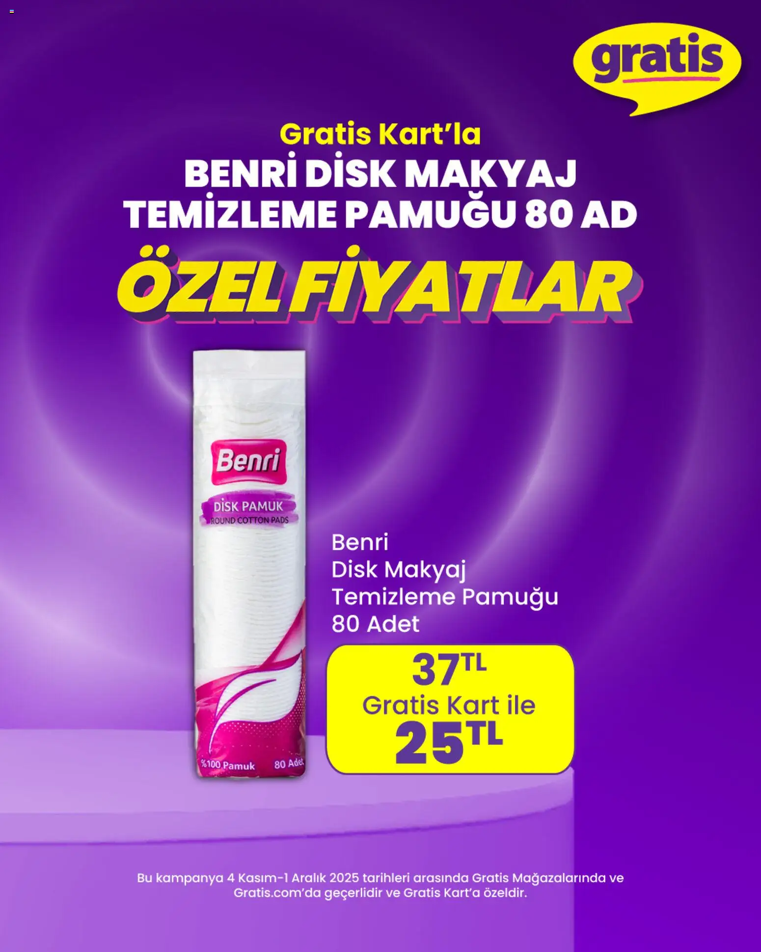 Gratis Özel Fiyatlar - 04.11.2025 tarihinden itibaren geçerlidir | Sayfa: 2 | Ürünler: Makyaj, Disk