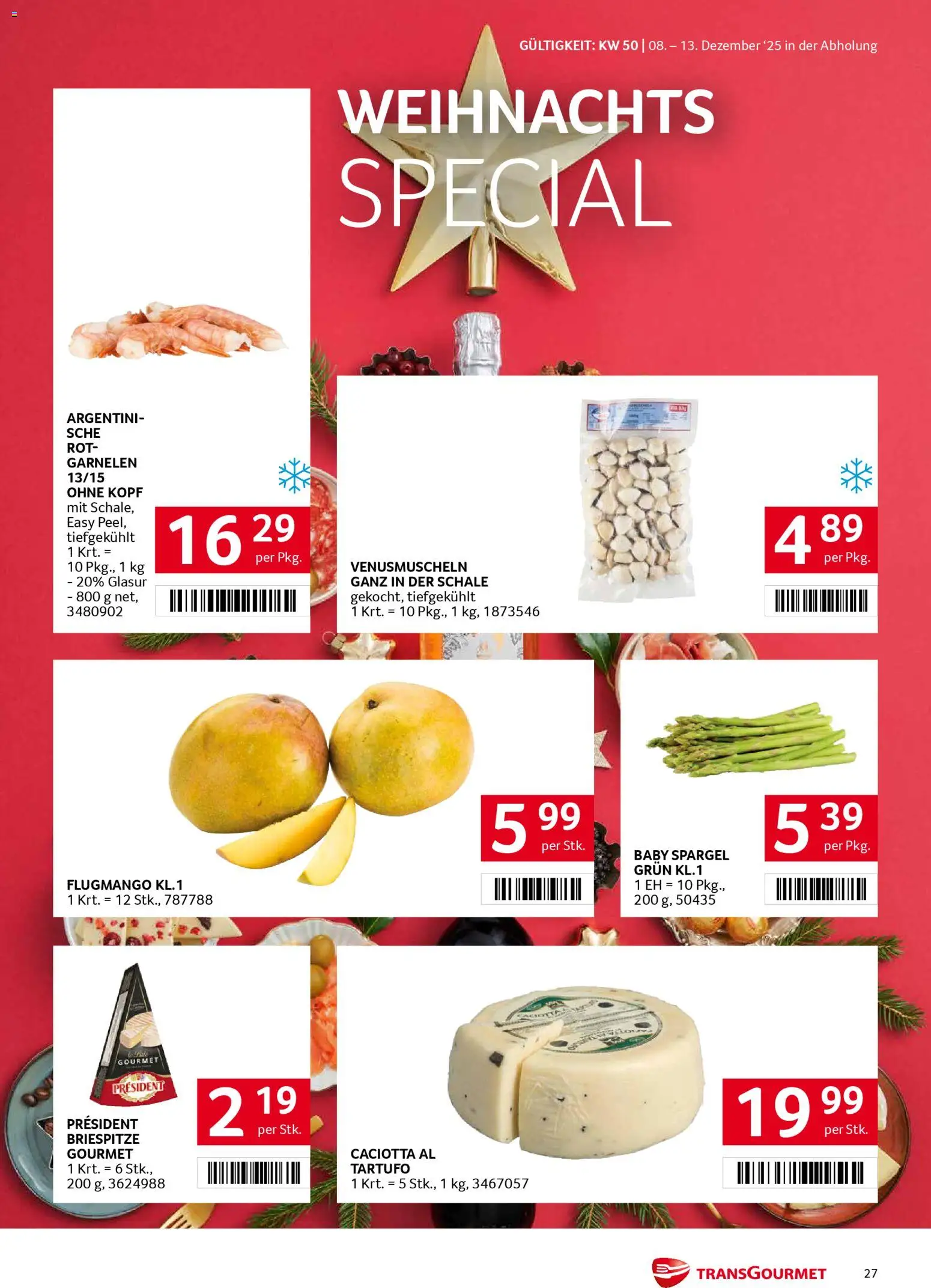 Transgourmet Flugblatt gültig ab 08.12.2025 | Seite: 27