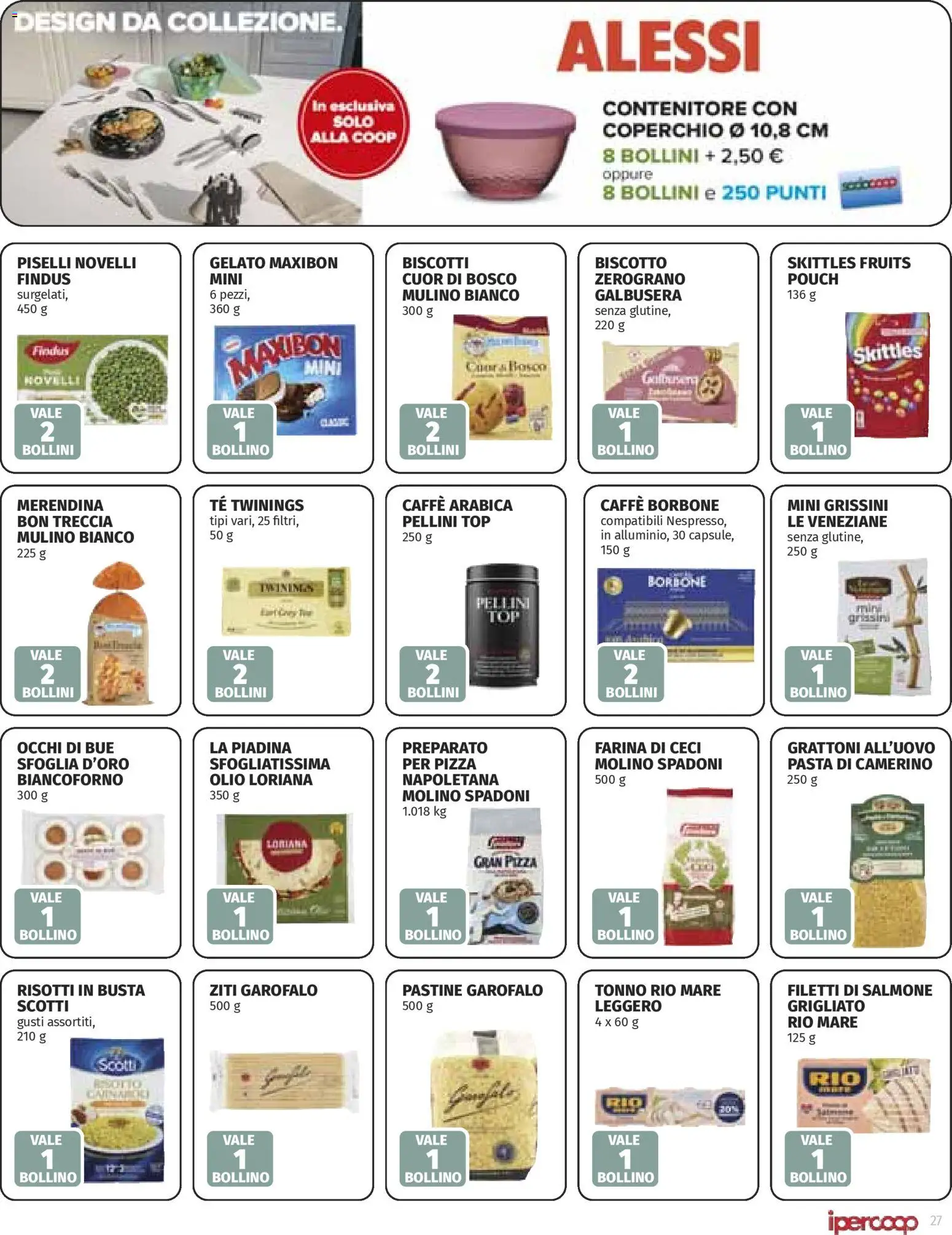 Volantino Ipercoop del 23.10.2025 | Pagina: 27 | Prodotti: Gelato, Ceci, Tonno, Grissini