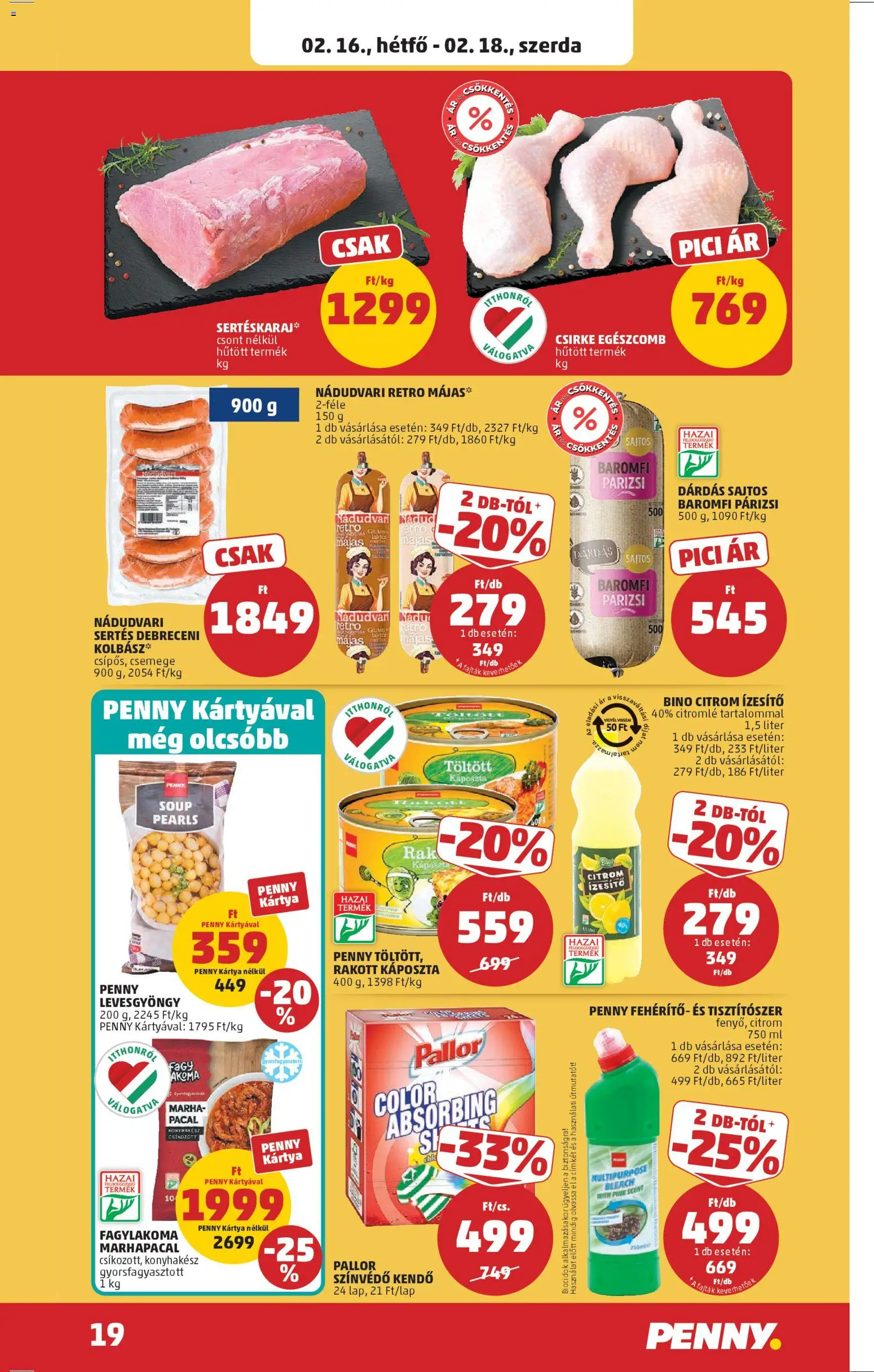 PENNY akciós ujság - amely érvényes a következő dátumtól: 12.02.2026 | Oldal: 23