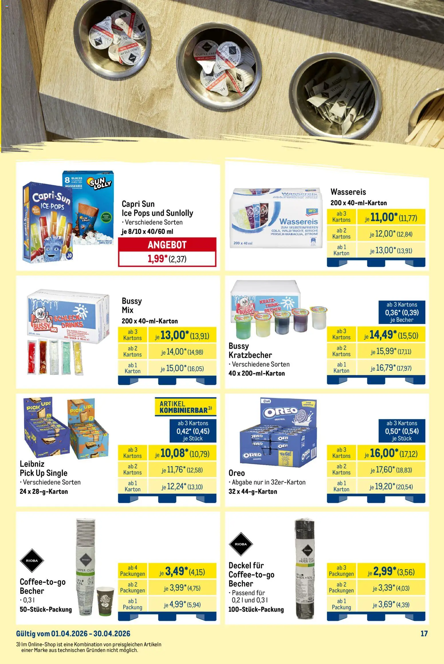 Metro Monats-Mix – gültig ab 01.04.2026 | Seite: 18 | Produkte: Capri sun, Zucker, Zitrone