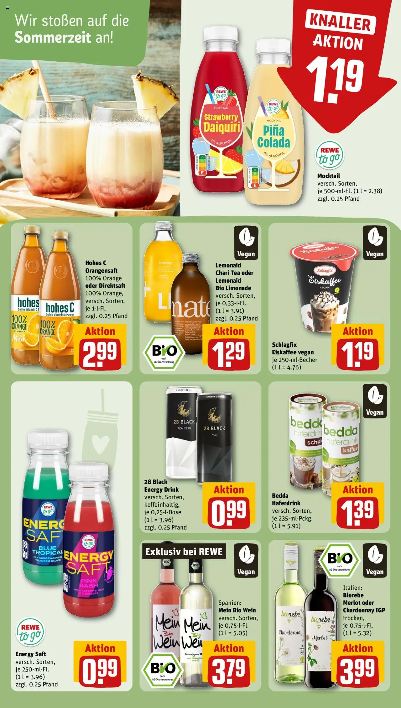 Rewe Prospekt 	 - gültig ab dem 07.07.2025 | Seite: 16 | Produkte: Orangensaft, Haferdrink, Hohes c, Saft