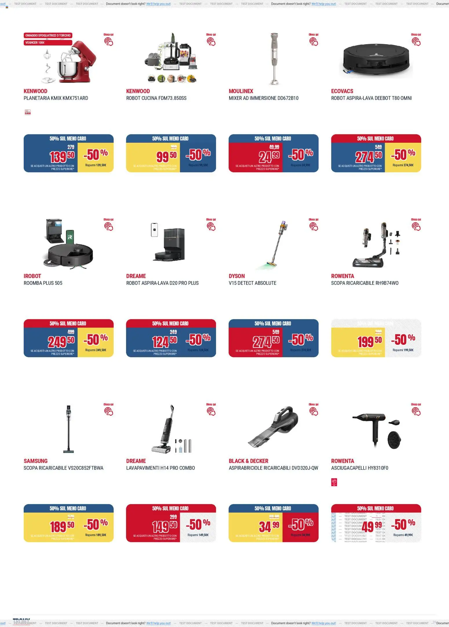Volantino Trony del 04.12.2025 | Pagina: 26 | Prodotti: Mixer, Asciugacapelli, Dyson, Samsung