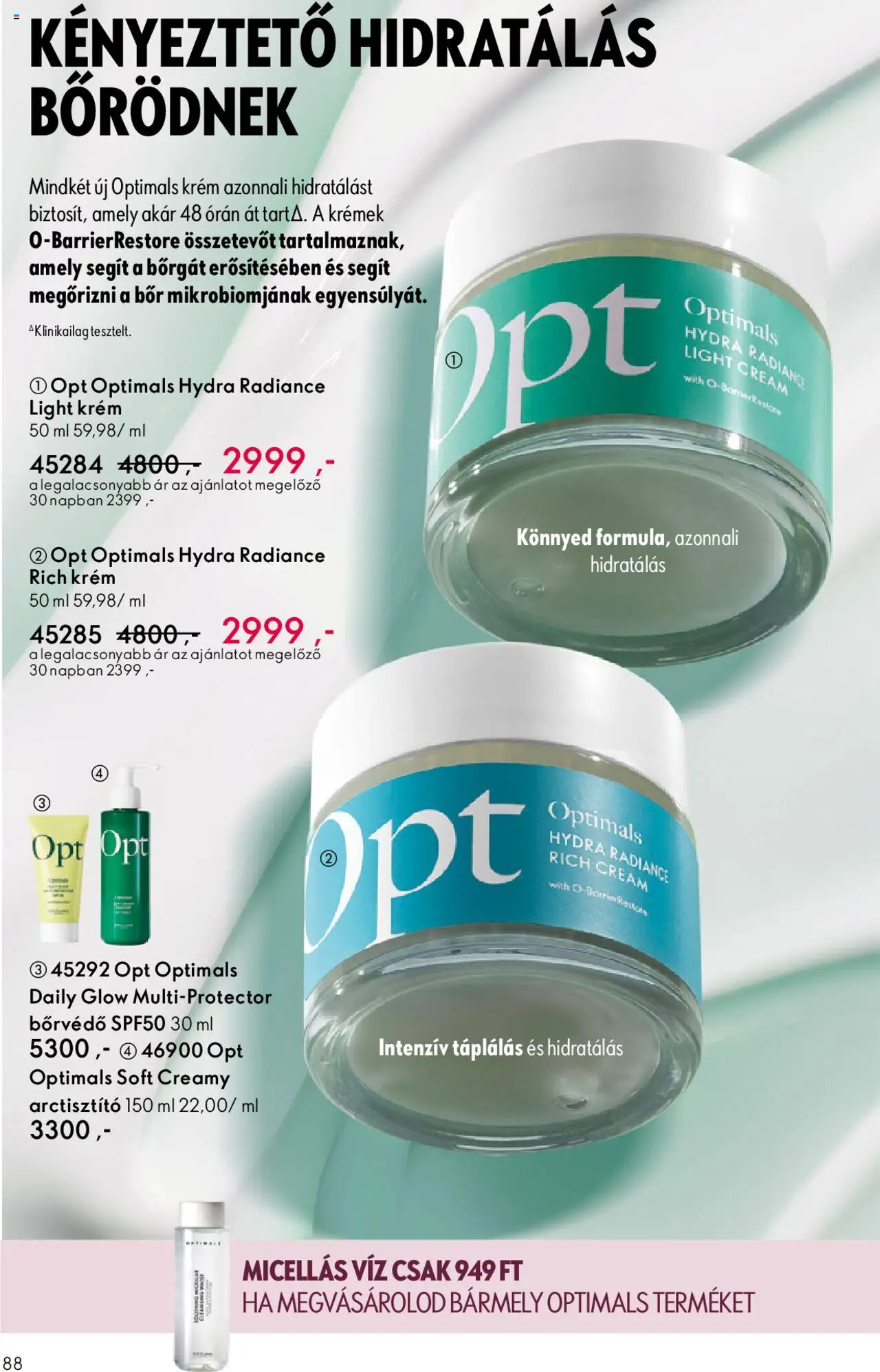 Oriflame akciós ujság - amely érvényes a következő dátumtól: 01.10.2025 | Oldal: 88 | Termékek: Micellás víz, Bor