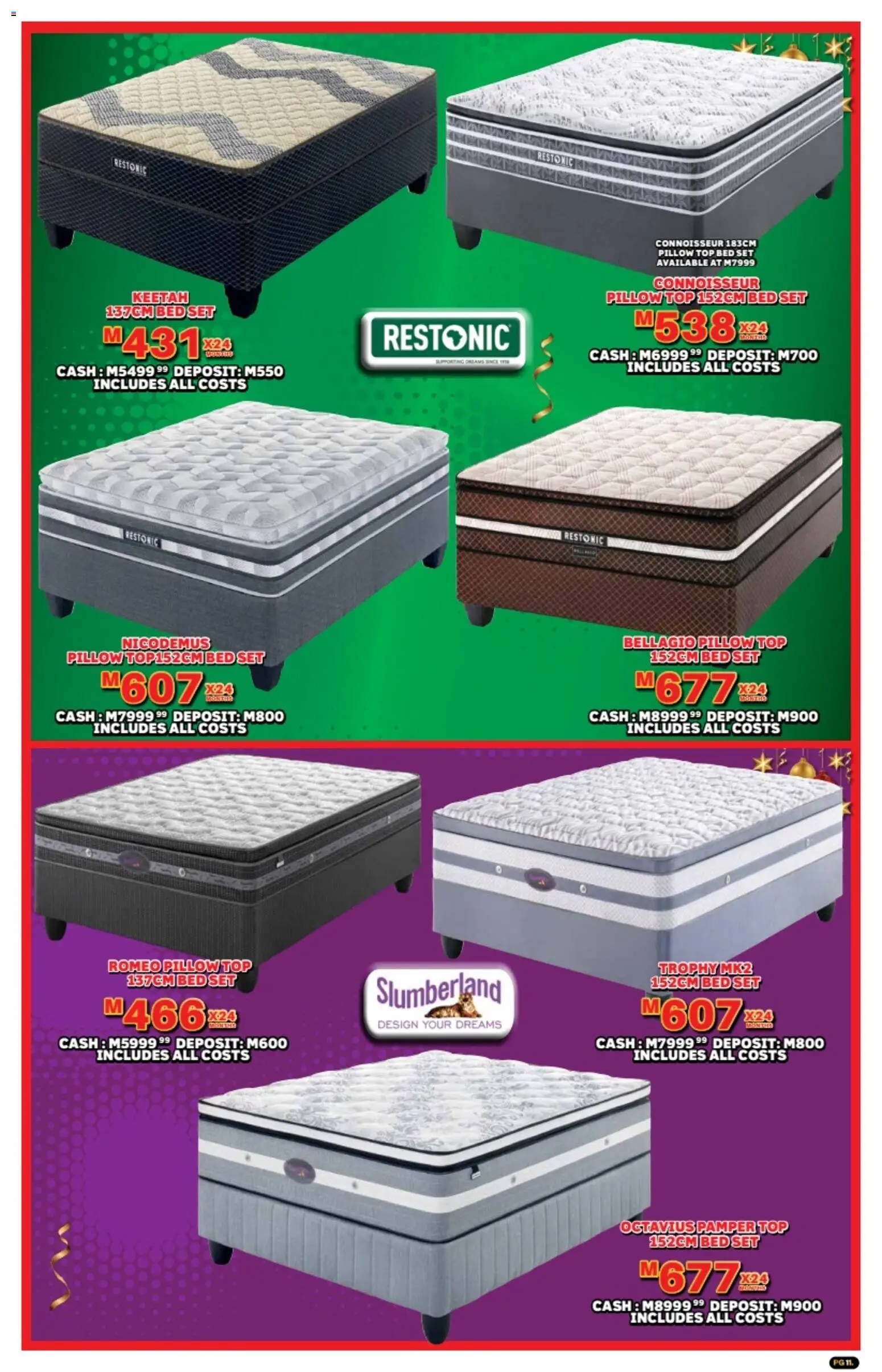 New Lewis Stores catalogue – valid from 10.11.2025 | Page: 11 | Products: Bed, Pillow