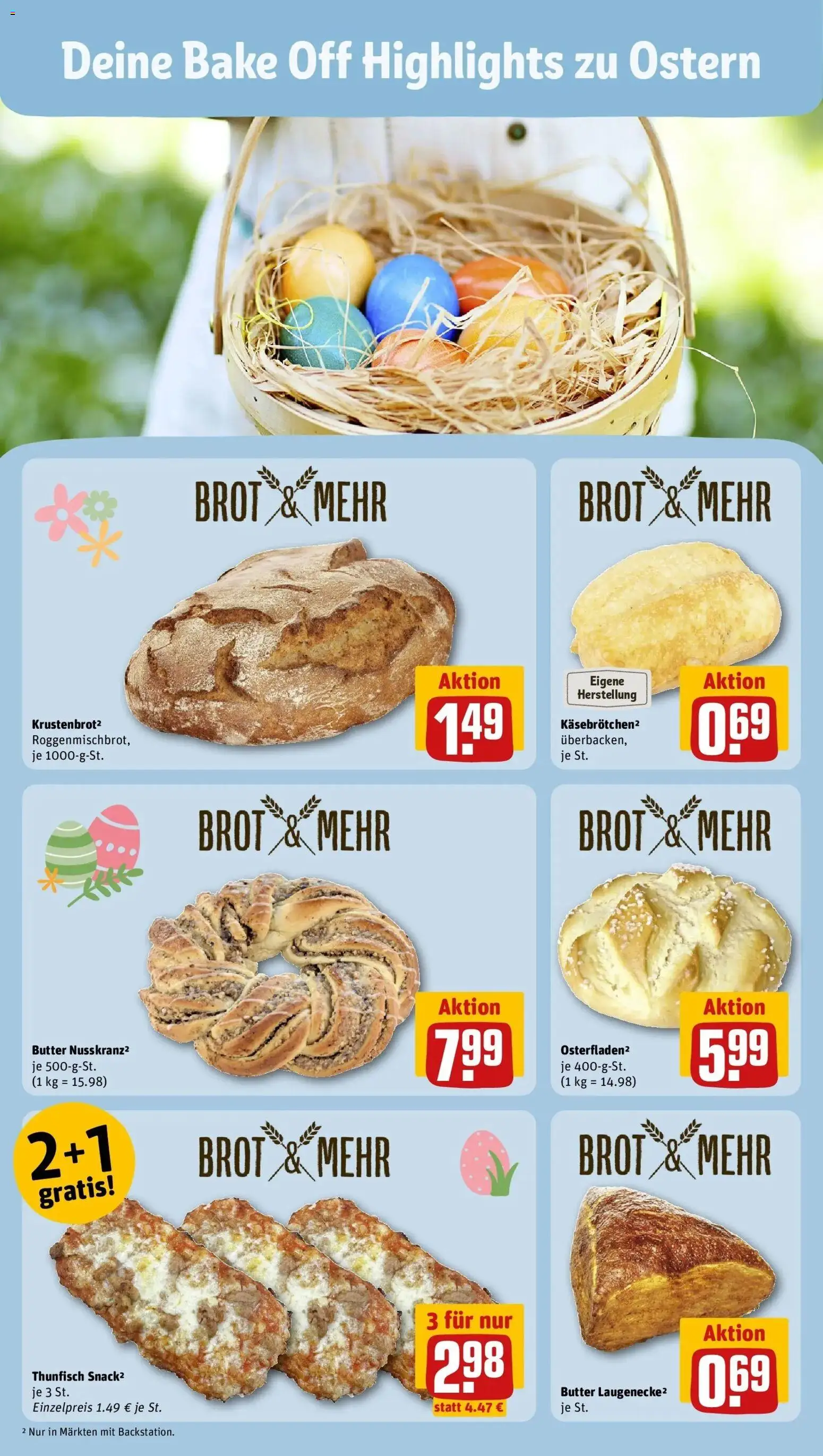 Rewe Prospekt Hilden	 – gültig ab 30.03.2026 | Seite: 16 | Produkte: Butter, Thunfisch, Brot