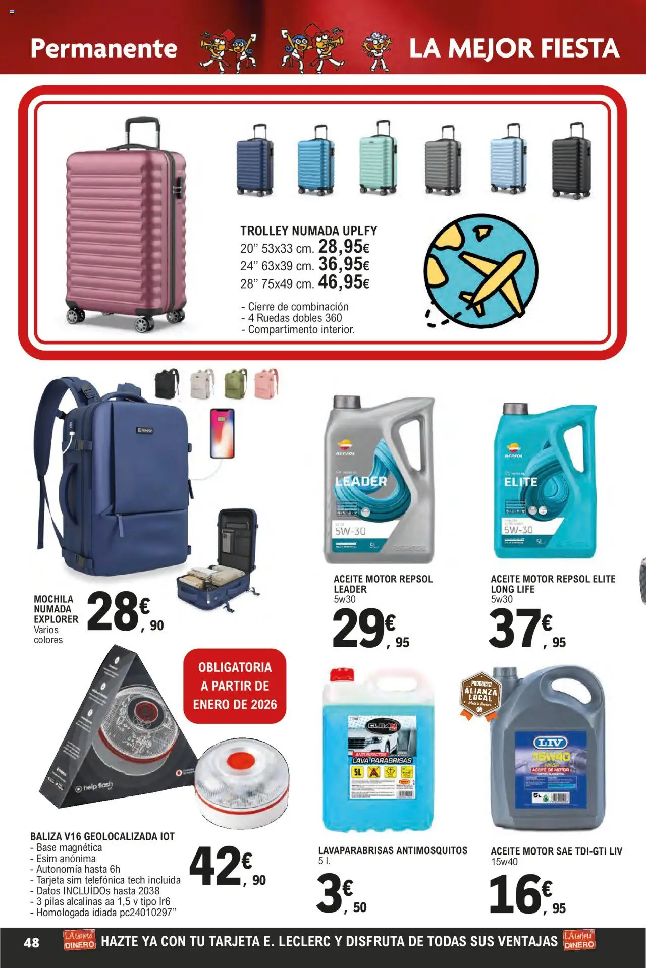 E.Leclerc - Descubre la Calidad y Frescura  │ válido desde el 18.06.2025 | Página: 48 | Productos: Aceite, Mochila