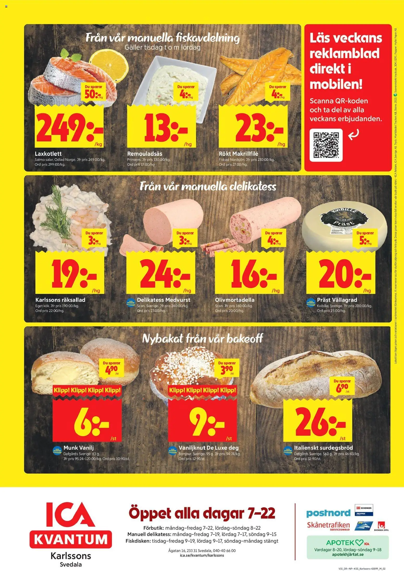 ICA Kvantum reklamblad aktuell från 06.04.2026 | Sida: 8 | Produkter: Galler, Remouladsås, Papper, Spel