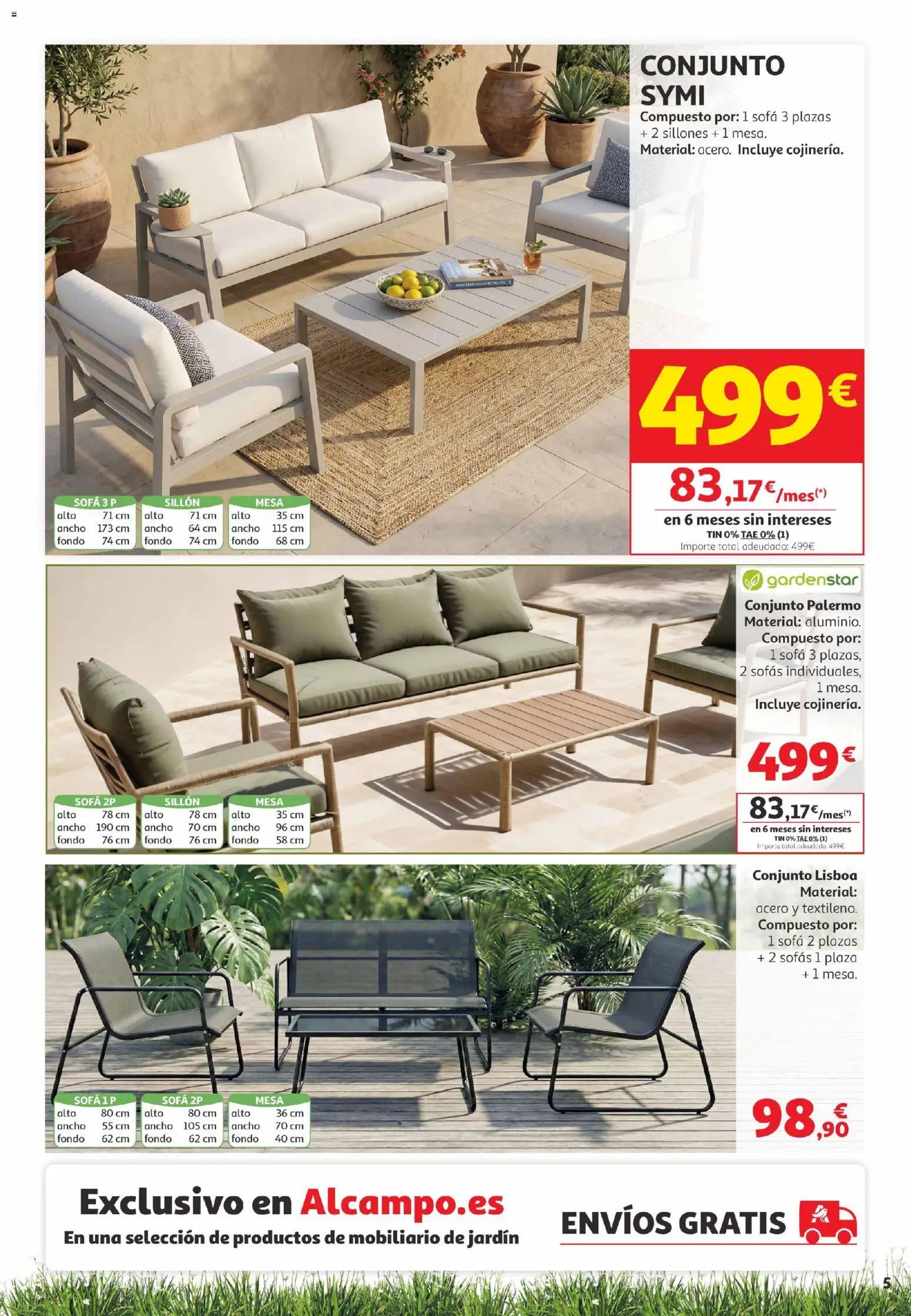 Alcampo  Canarias │ válido desde el 05.05.2026 | Página: 5 | Productos: Sofá, Sillón, Mesa