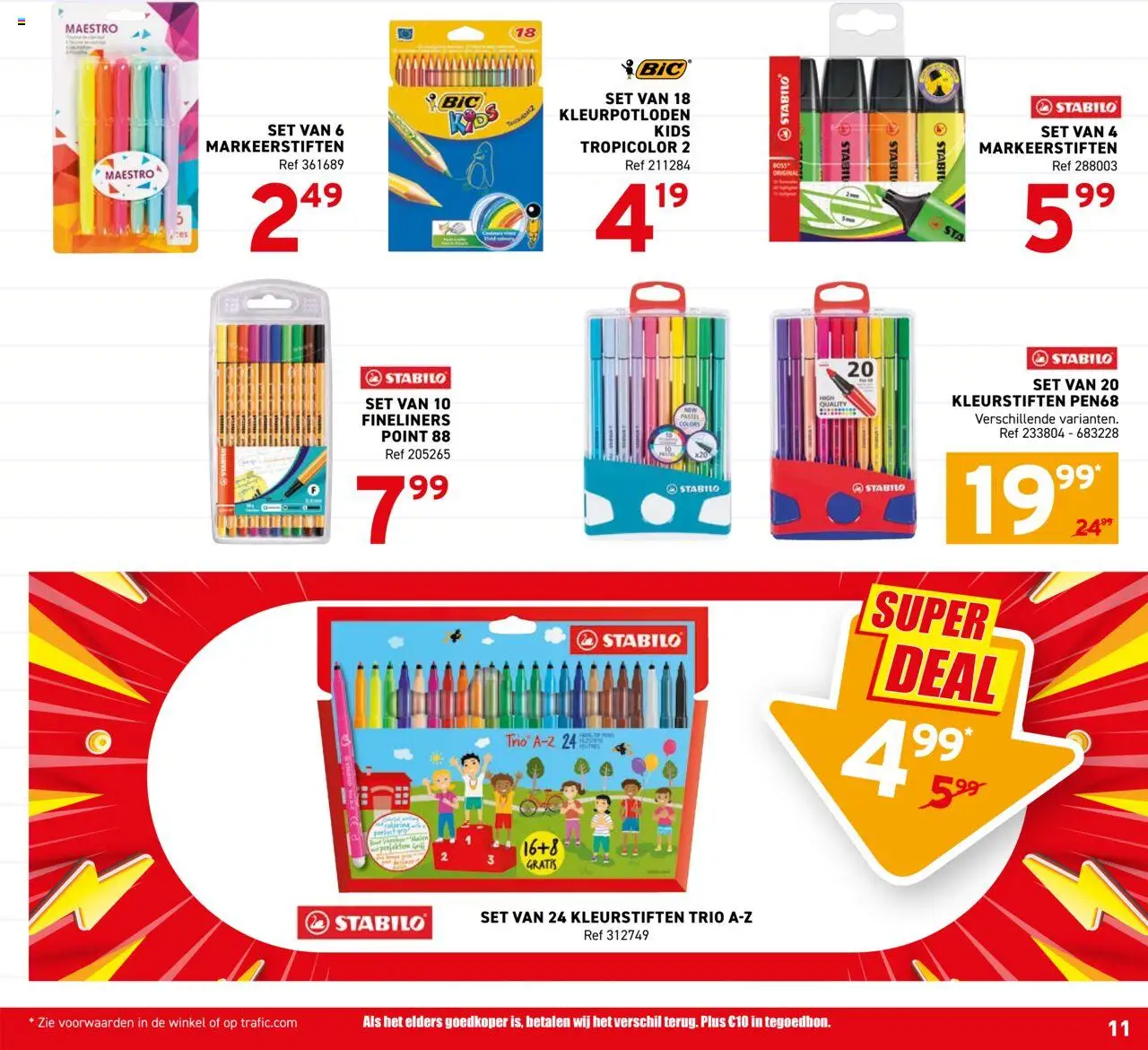  | Pagina: 11 | Producten: Markeerstiften, Kleurpotloden