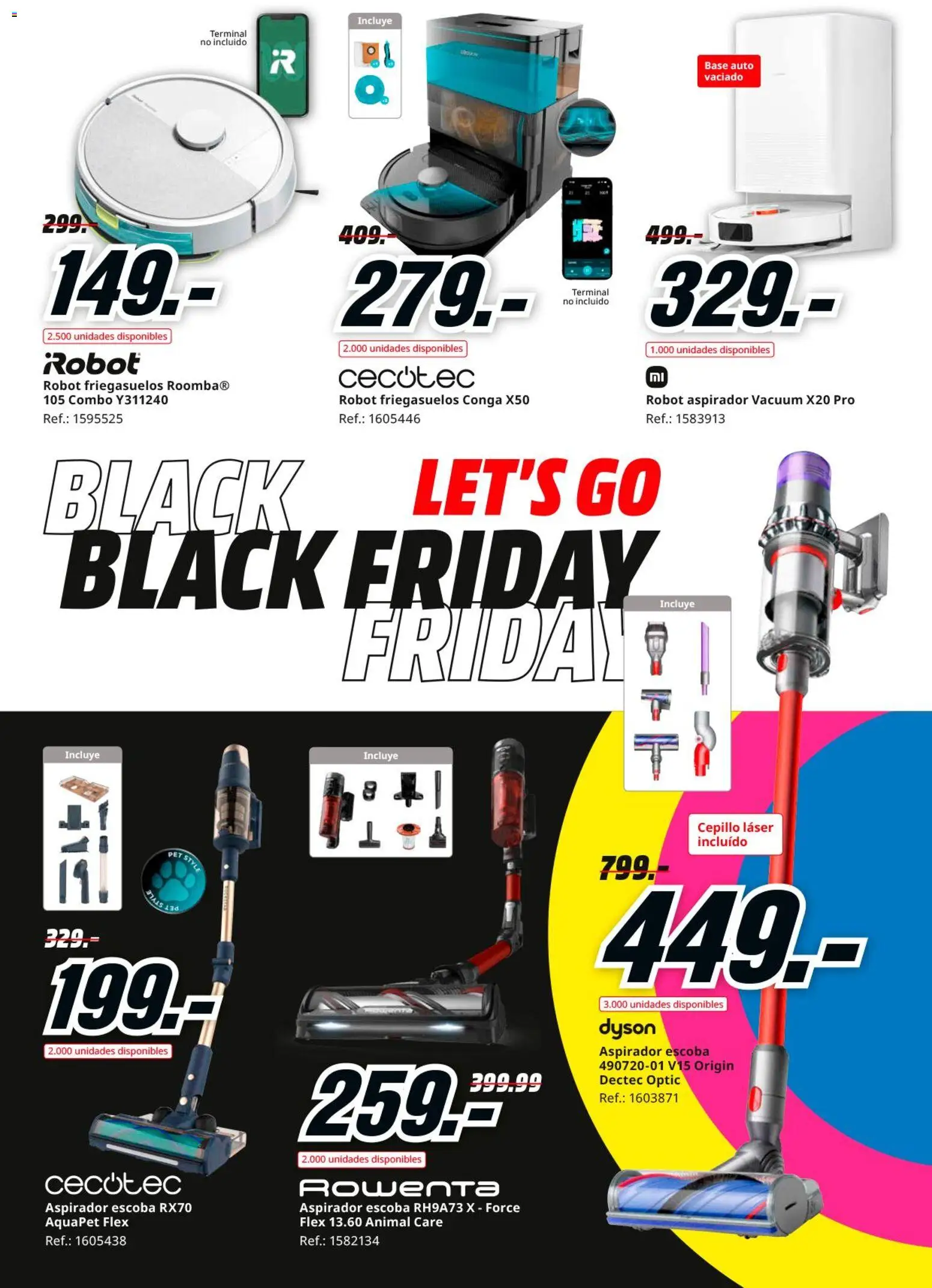 Media Markt Black Friday │ válido desde el 21.11.2025 | Página: 41 | Productos: Cepillo, Escoba, Robot, Aspirador