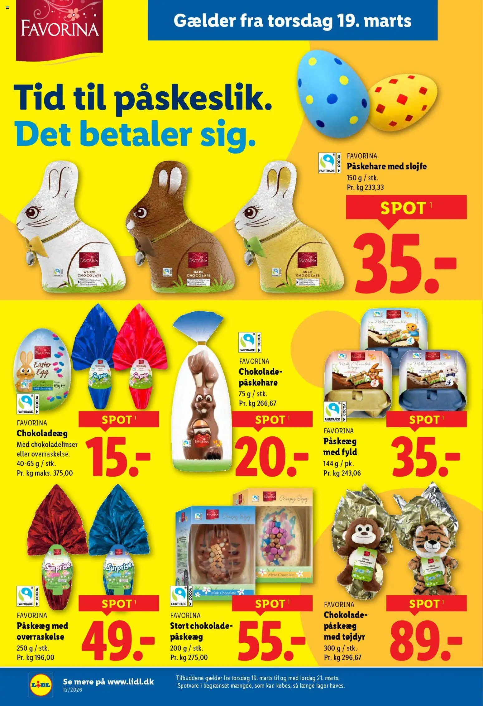 Lidl - Weekend avis tilbudsavis – gyldig fra 19.03.2026 | Side: 5 | Produkter: Chokolade, Søm