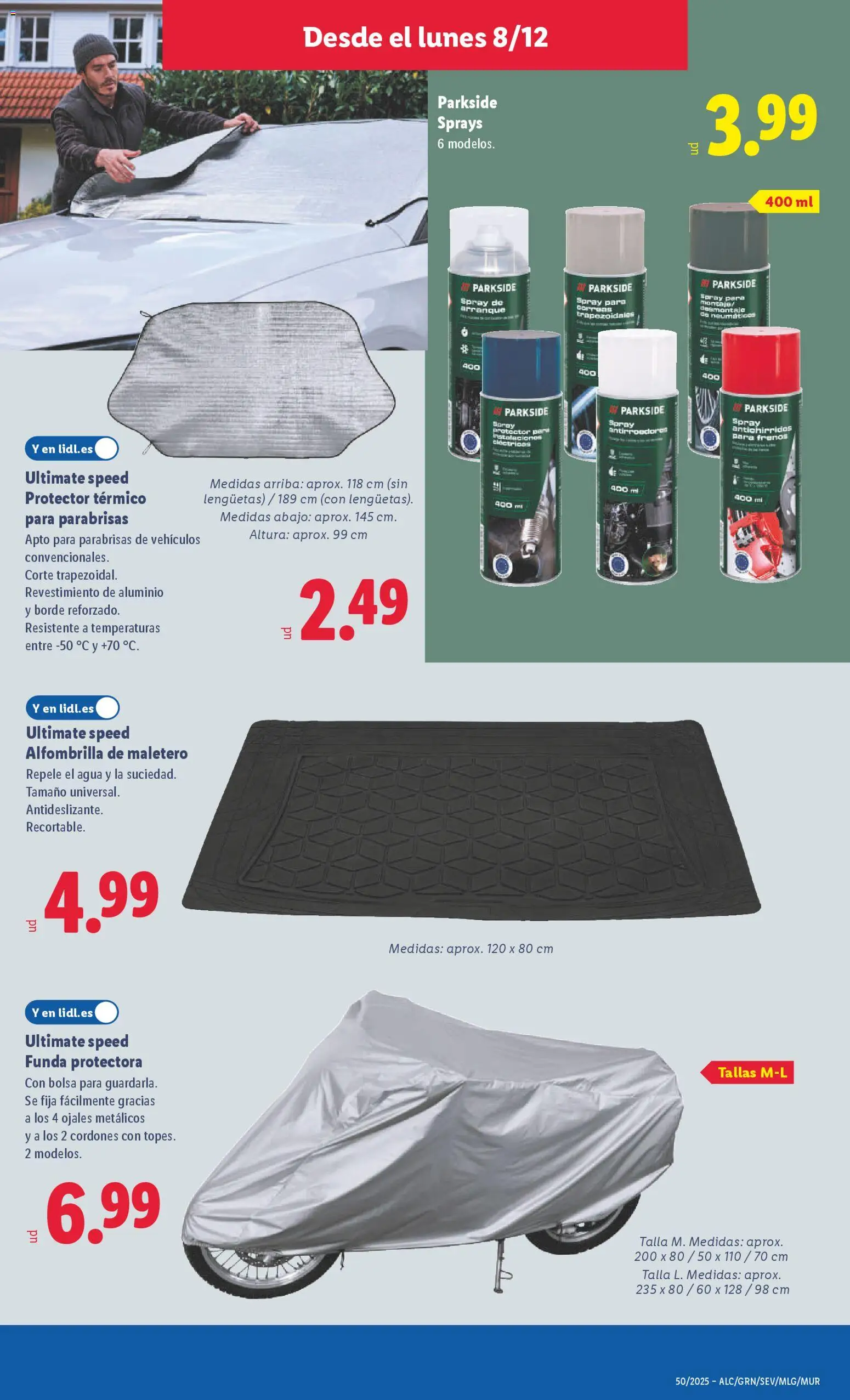 Lidl folleto de bazar │ válido desde el 08.12.2025 | Página: 9 | Productos: Alfombrilla, Funda, Bolsa