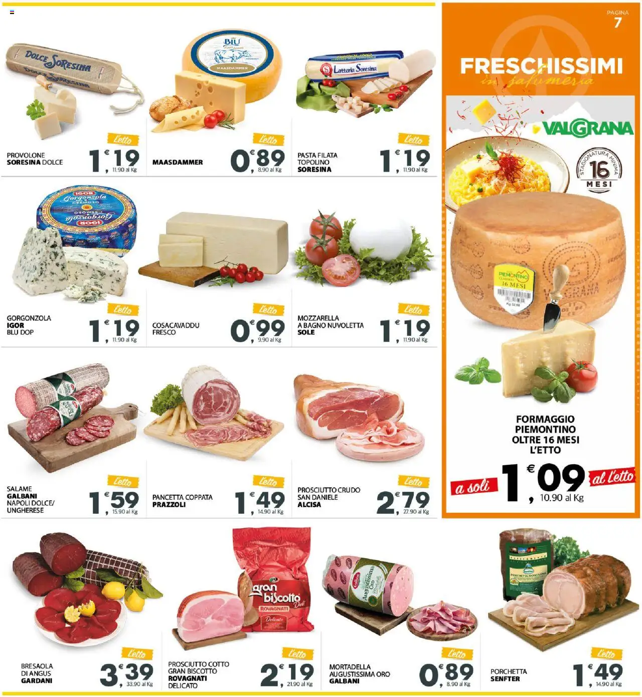 Volantino Eurospar del 20.10.2025 | Pagina: 9 | Prodotti: Provolone, Porchetta, Letto, Bagno