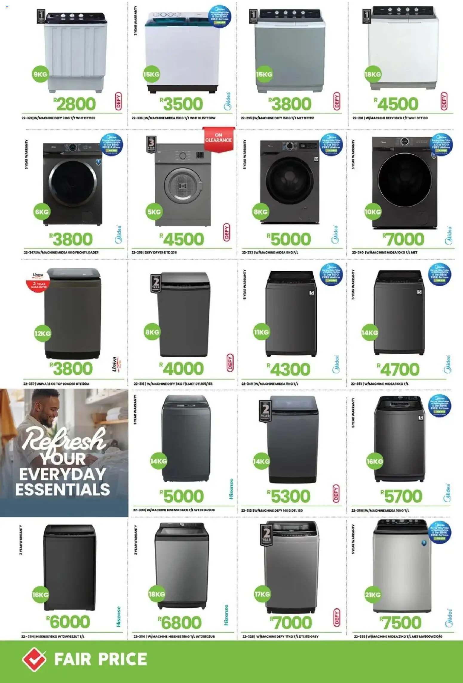 New Fair Price catalogue – valid from 01.03.2026 | Page: 4 | Products: Dryer