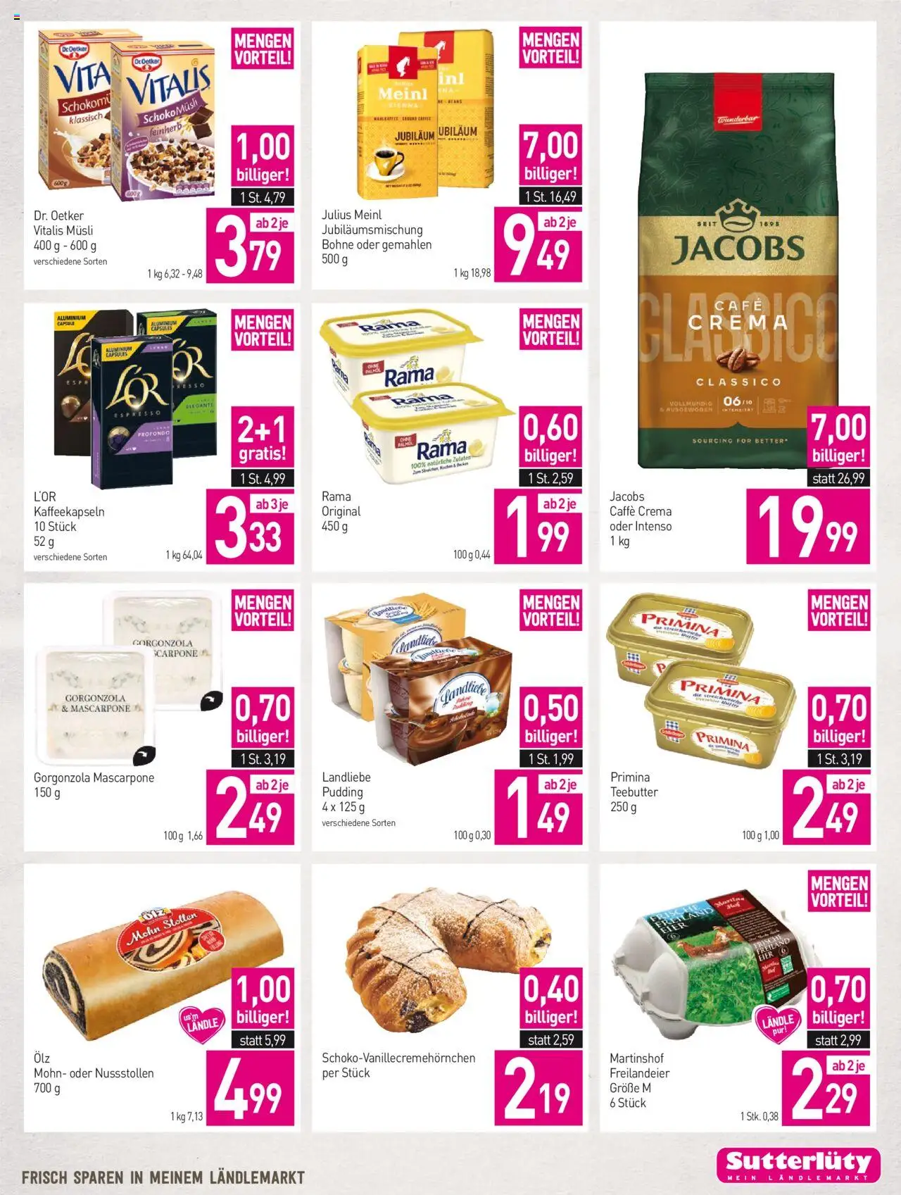 Sutterlüty Flugblatt gültig ab 21.08.2025 | Seite: 19 | Produkte: Eier