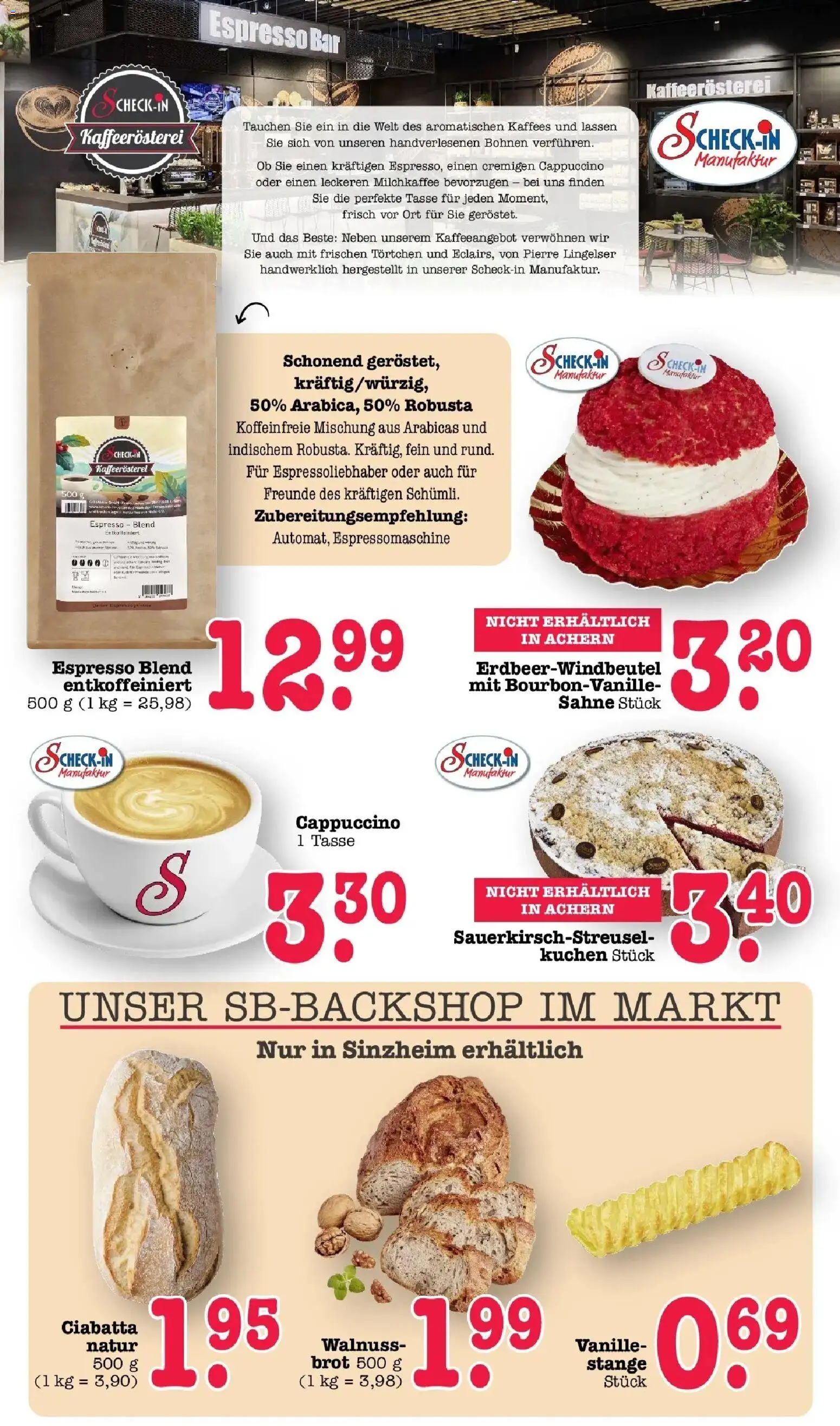 E center Prospekt Sinzheim	 – gültig ab 05.04.2026 | Seite: 74 | Produkte: Brot, Kuchen, Sahne
