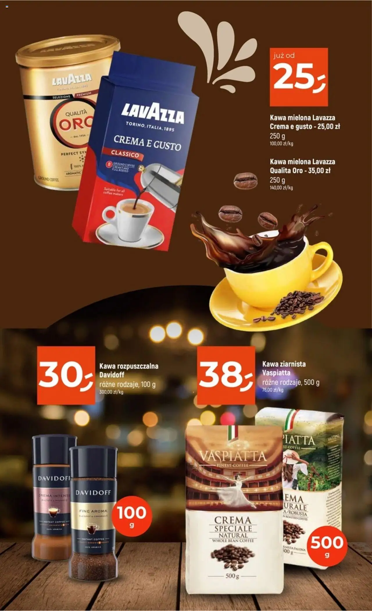 Dealz Gazetka - Katalog Kaw I Herbat od 02.10.2025 | Strona: 4 | Produkty: Kawa ziarnista, Kawa rozpuszczalna, Lavazza, Kawa