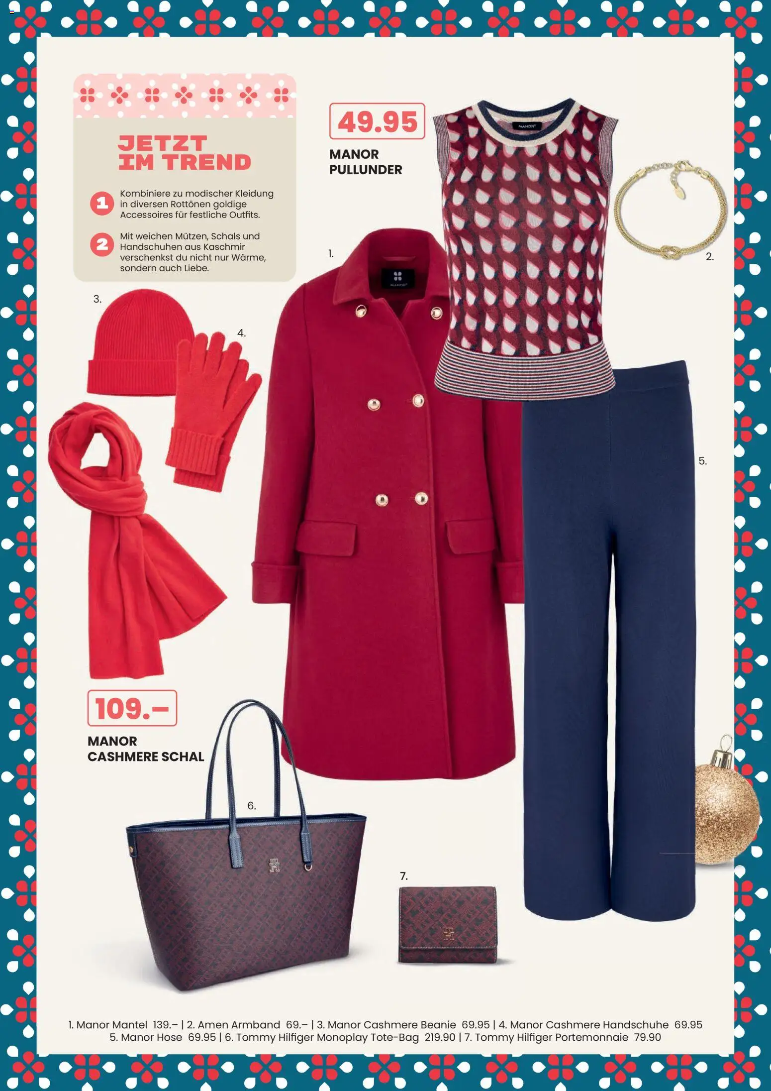 Manor Aktionen Frohes Fest für Grosse Kinder – gültig ab 06.11.2025 | Seite: 4 | Produkte: Hose, Schal, Handschuhe, Pullunder