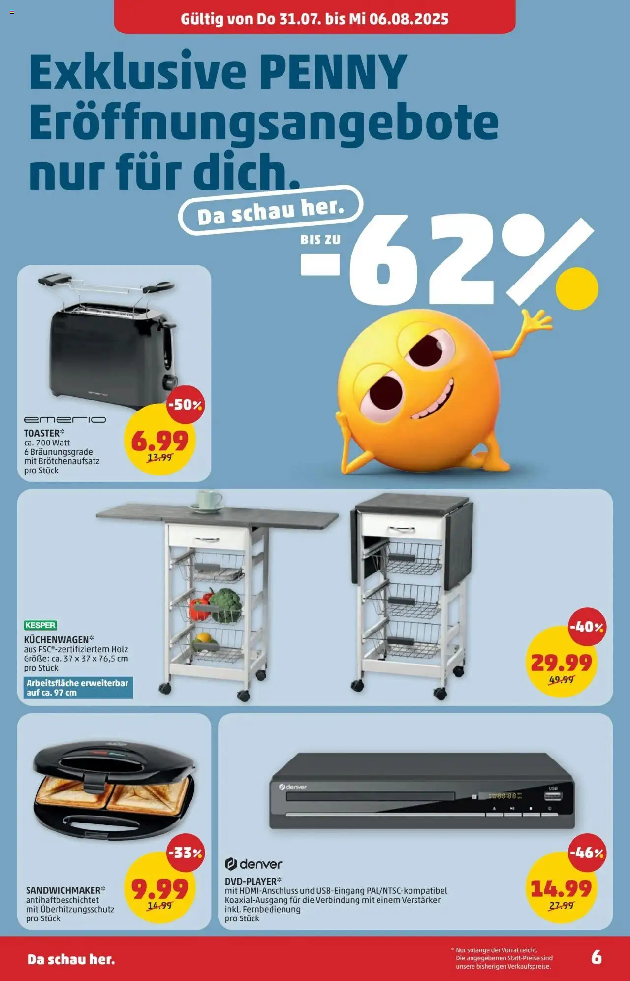 Penny Markt - Eröffnung in 4053 Haid Ansfelden gültig ab 31.07.2025 | Seite: 6 | Produkte: Sandwichmaker