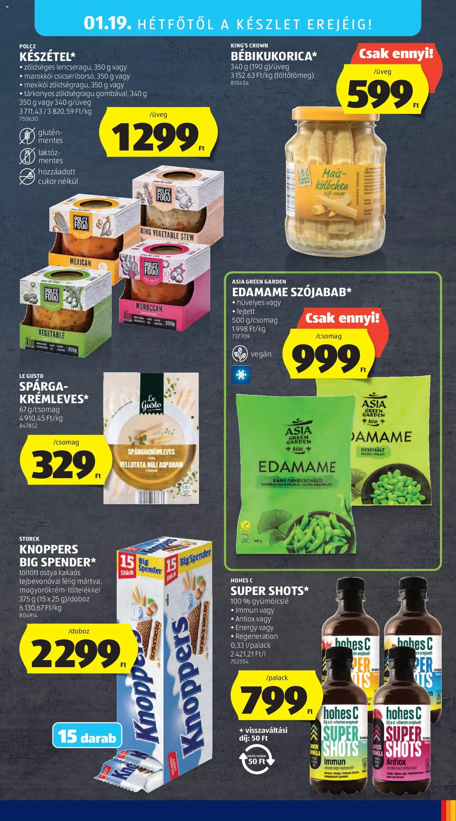 Aldi akciós ujság - amely érvényes a következő dátumtól: 15.01.2026 | Oldal: 39 | Termékek: Gyümölcslé, Hohes c, Cukor