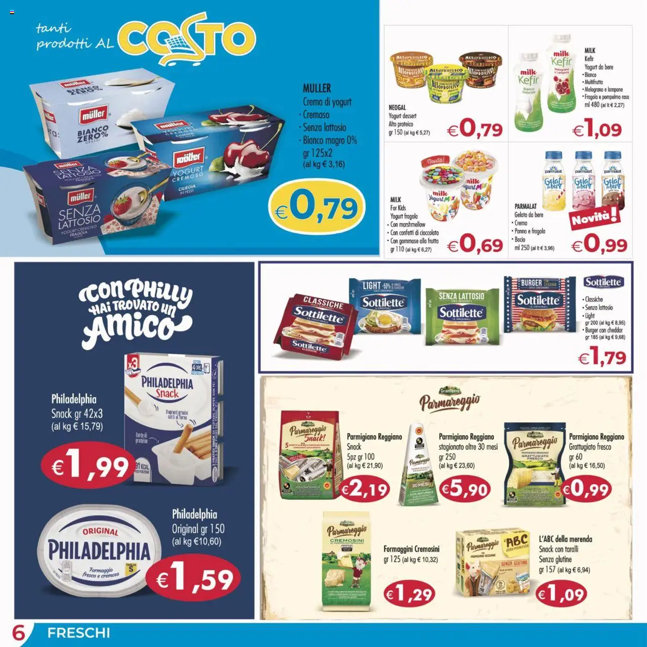 Volantino MerSi Supermercati del 16.08.2025 | Pagina: 6 | Prodotti: Crema, Pompelmo, Taralli, Forno