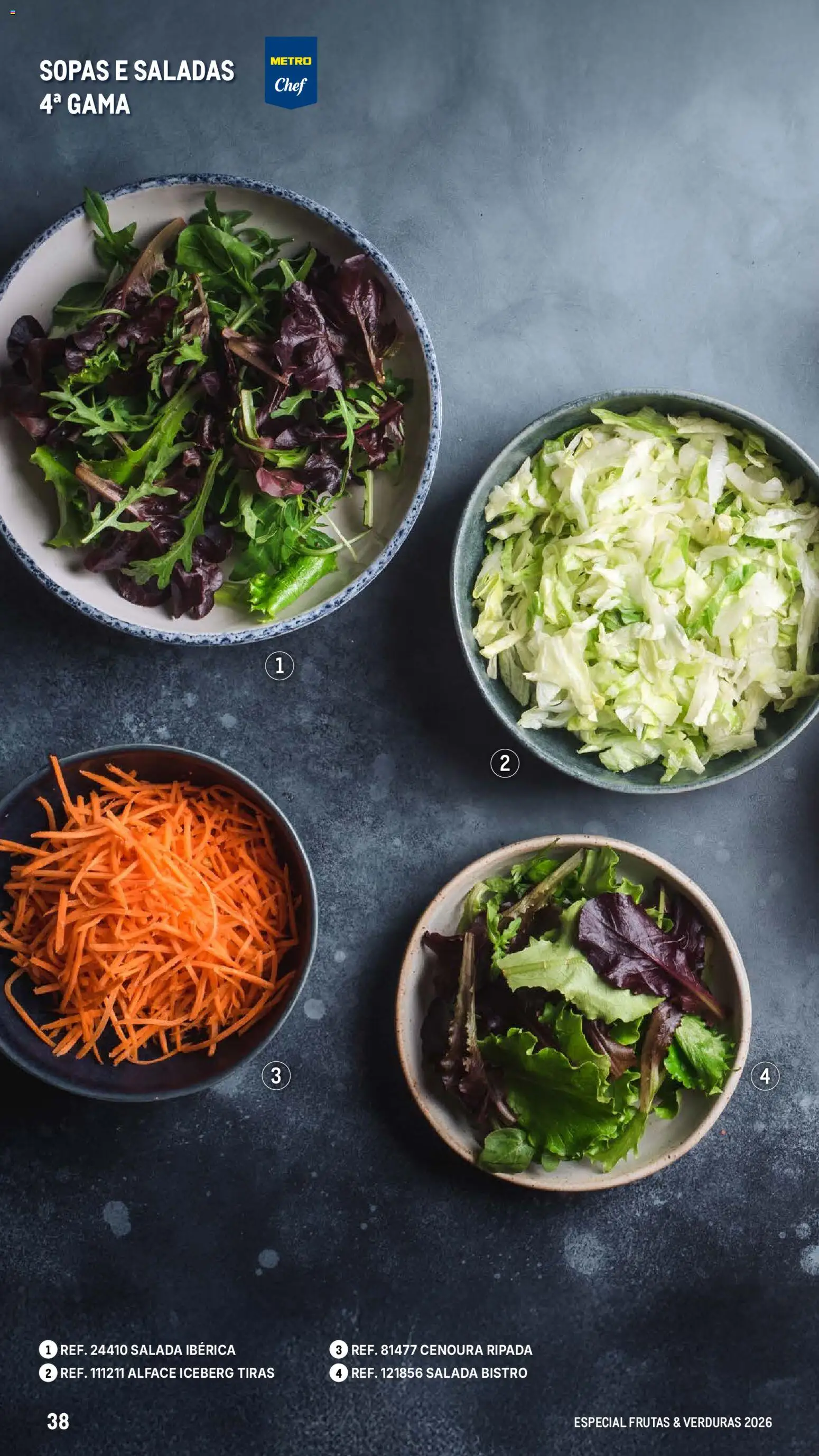 Makro Especial Frutas e Verduras 2026 │ válido de 06.03.2026 | Página: 38 | Produtos: Saladas, Cenoura, Salada, Alface