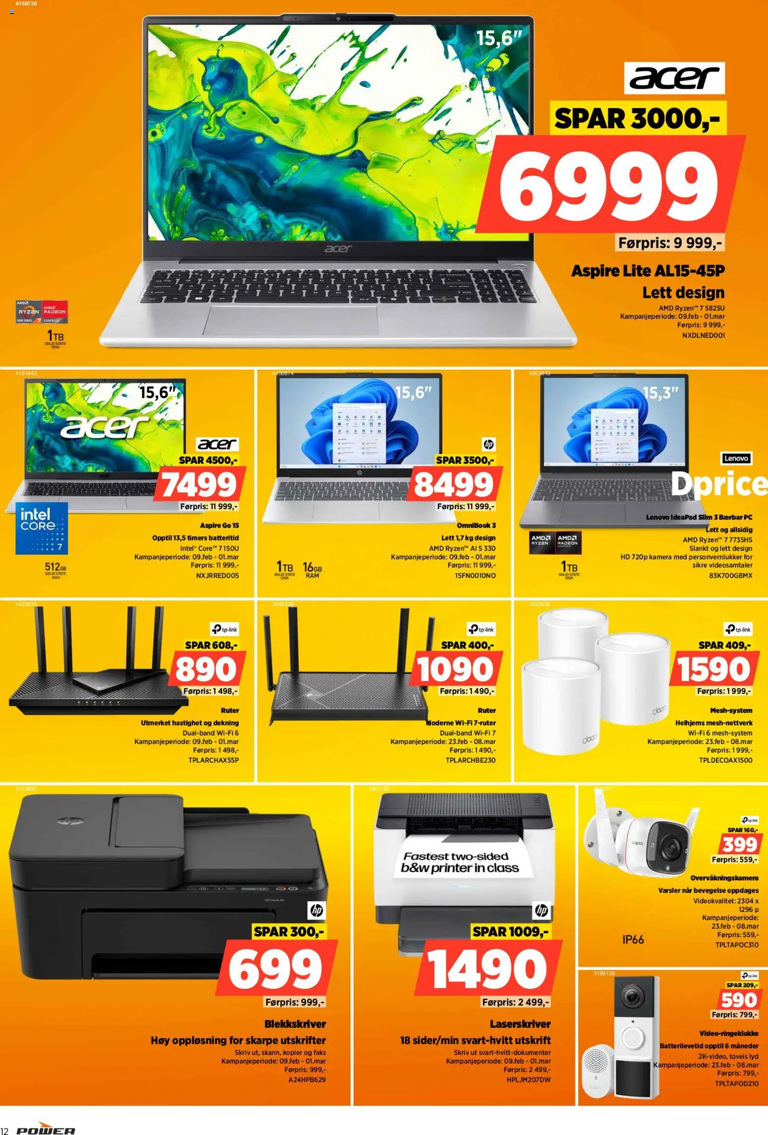 {H1} | Side: 12 | Produkter: Thon en boite, Printer, Lyd, Суміш дитяча